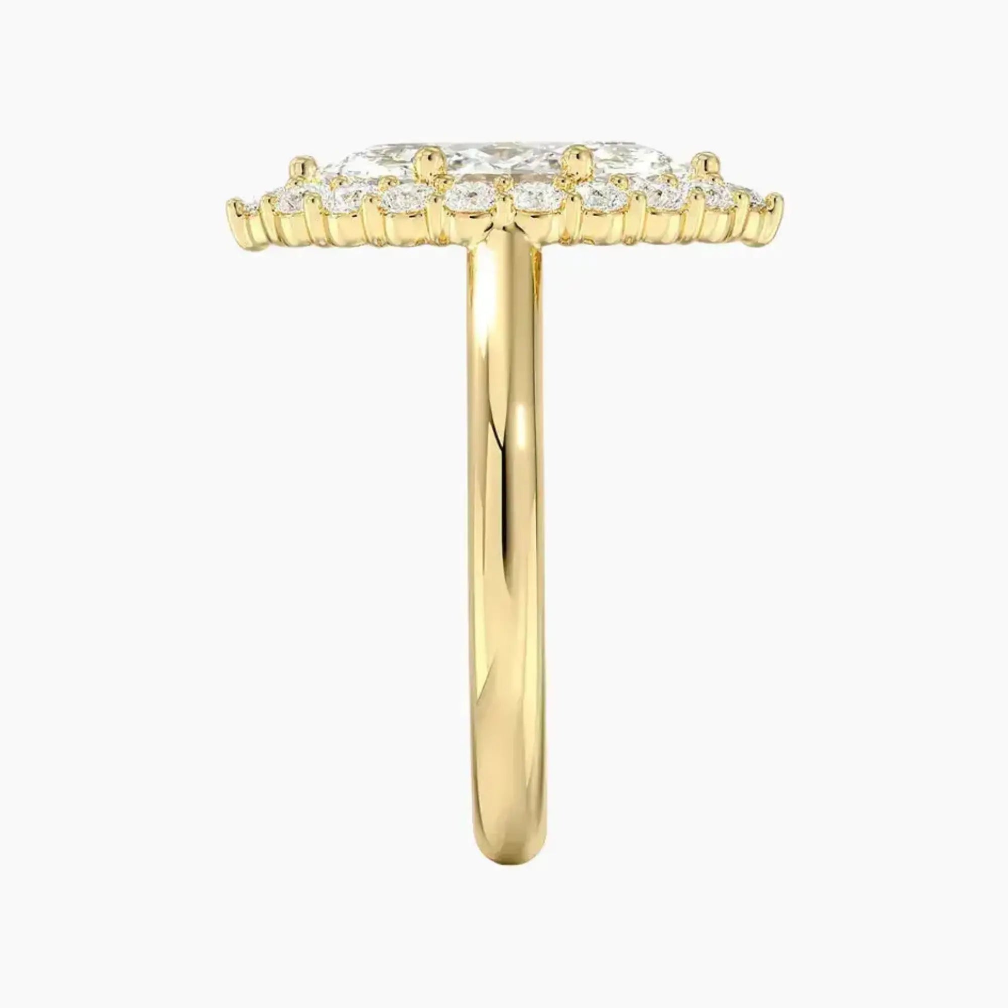 OBSER443 - Fiora Halo Marquise engagement ring setting view 9