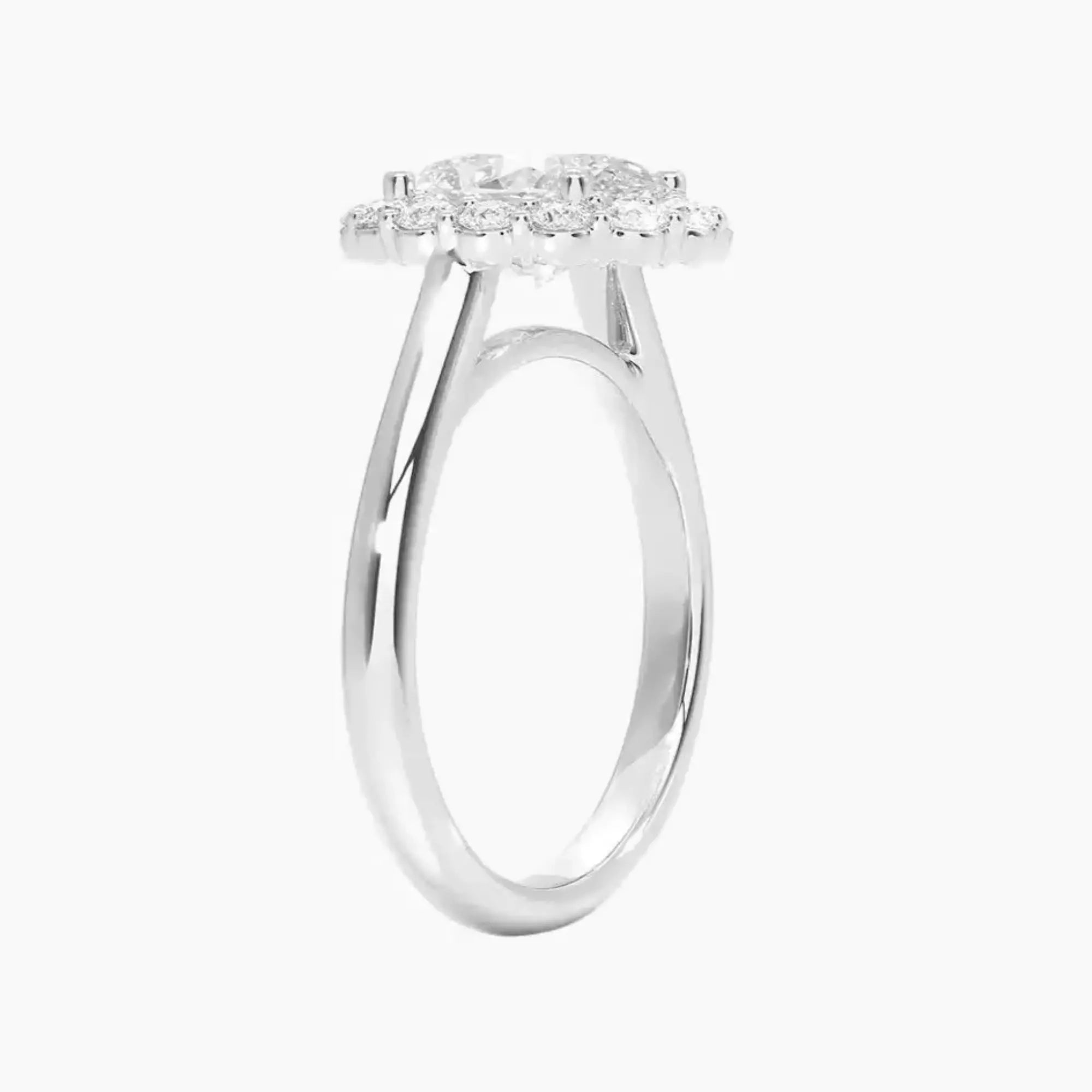 OBSER448 - Fiora Halo Oval engagement ring setting view 2