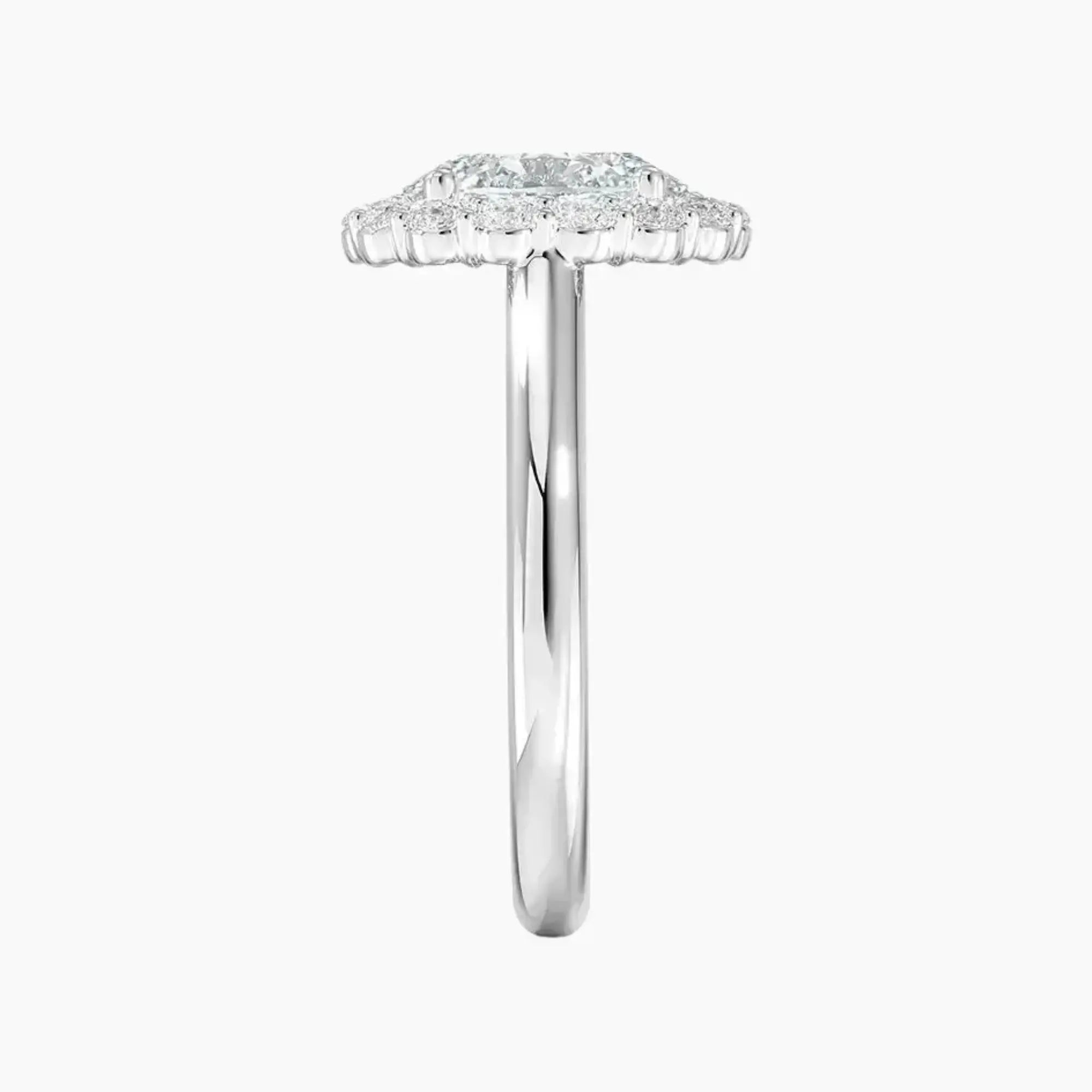 OBSER448 - Fiora Halo Oval engagement ring setting view 3