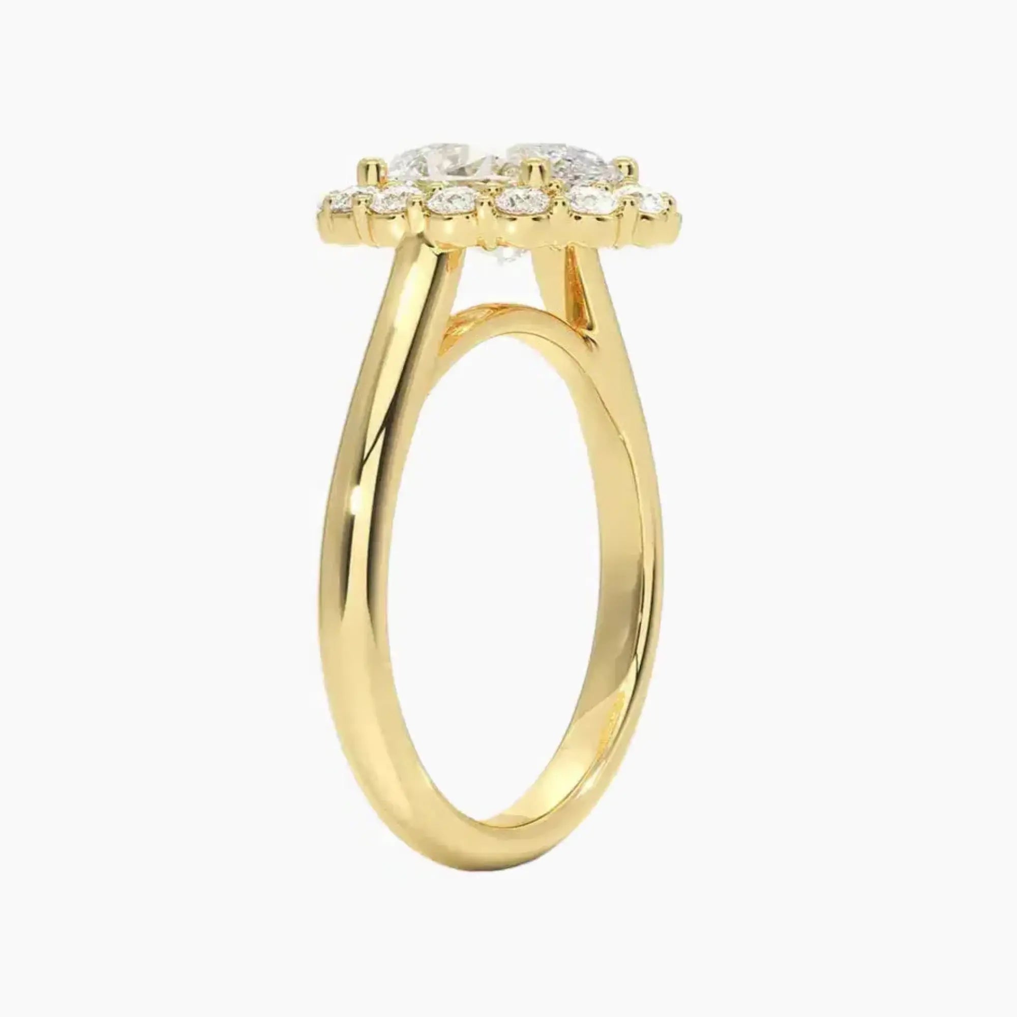 OBSER448 - Fiora Halo Oval engagement ring setting view 8