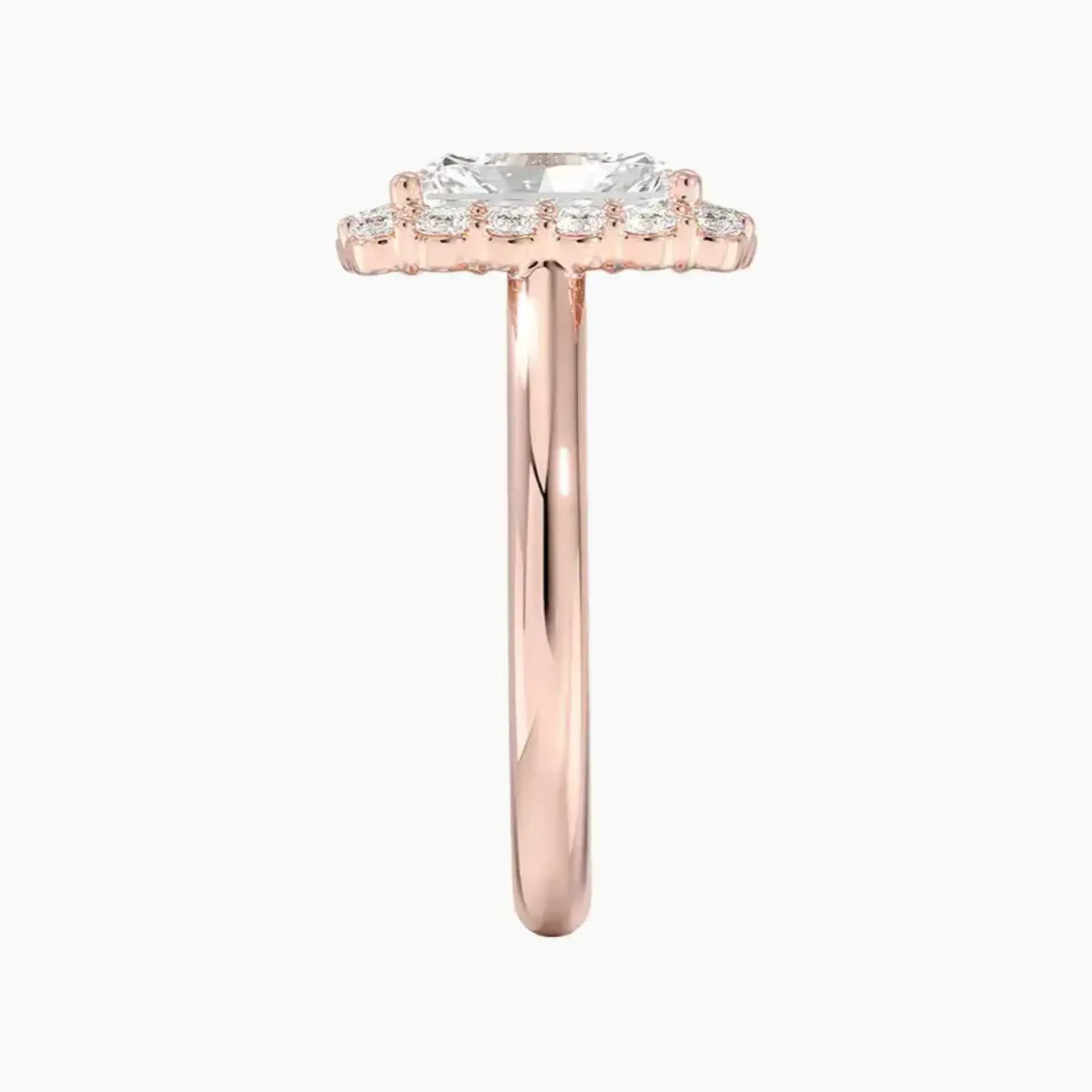 OBSER441 - Fiora Halo Radiant engagement ring setting view 6