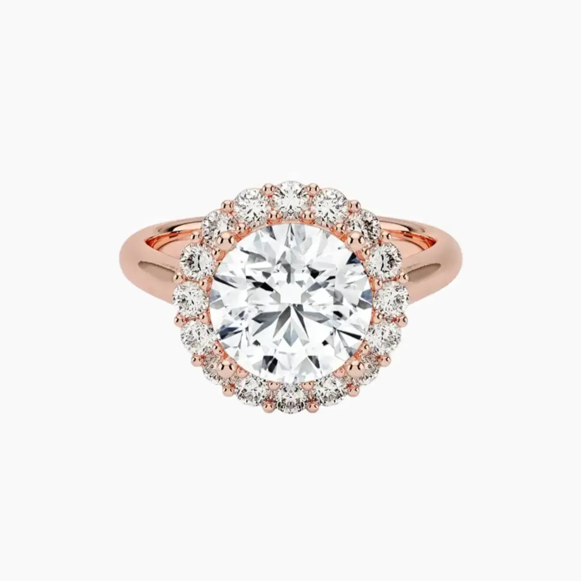 OBSER449 - Fiora Halo Round engagement ring setting view 4