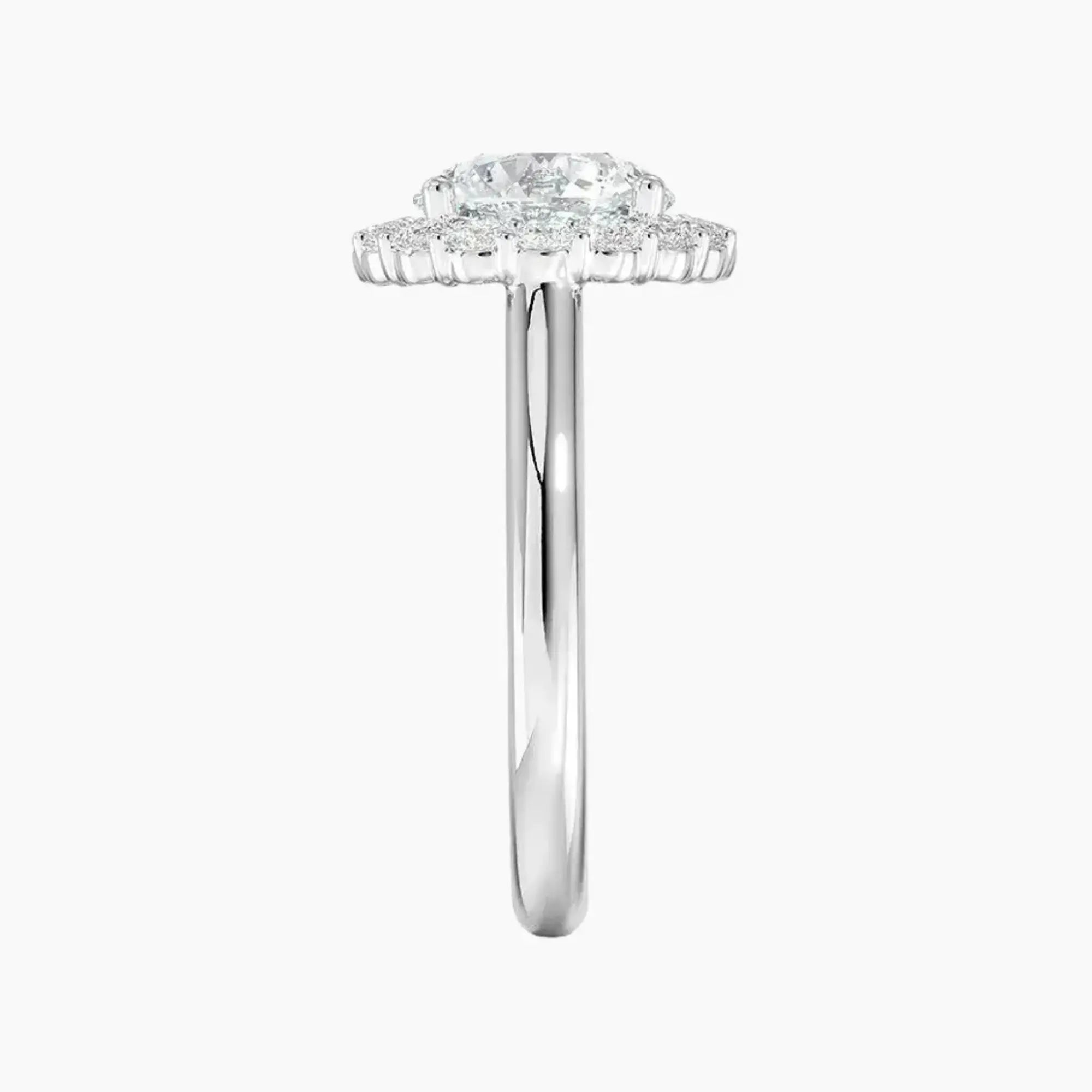 OBSER449 - Fiora Halo Round engagement ring setting view 3