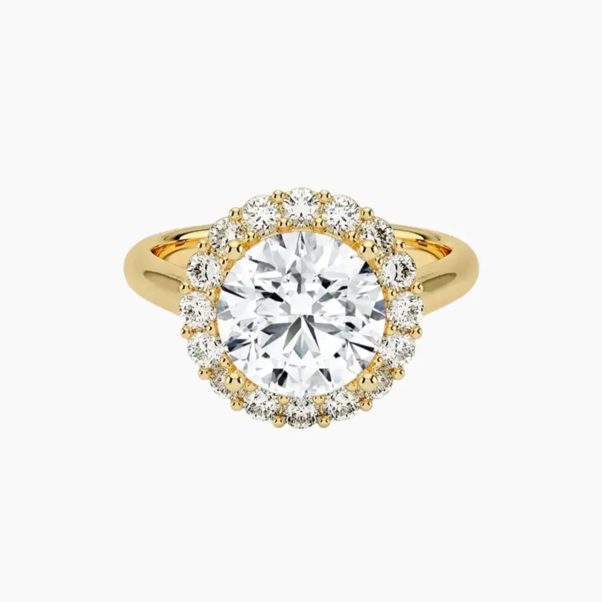 OBSER449 - Fiora Halo Round engagement ring setting view 7