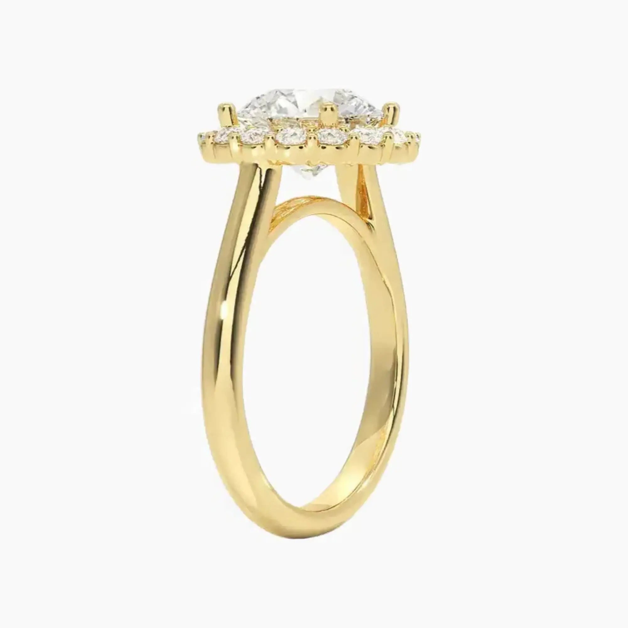 OBSER449 - Fiora Halo Round engagement ring setting view 8