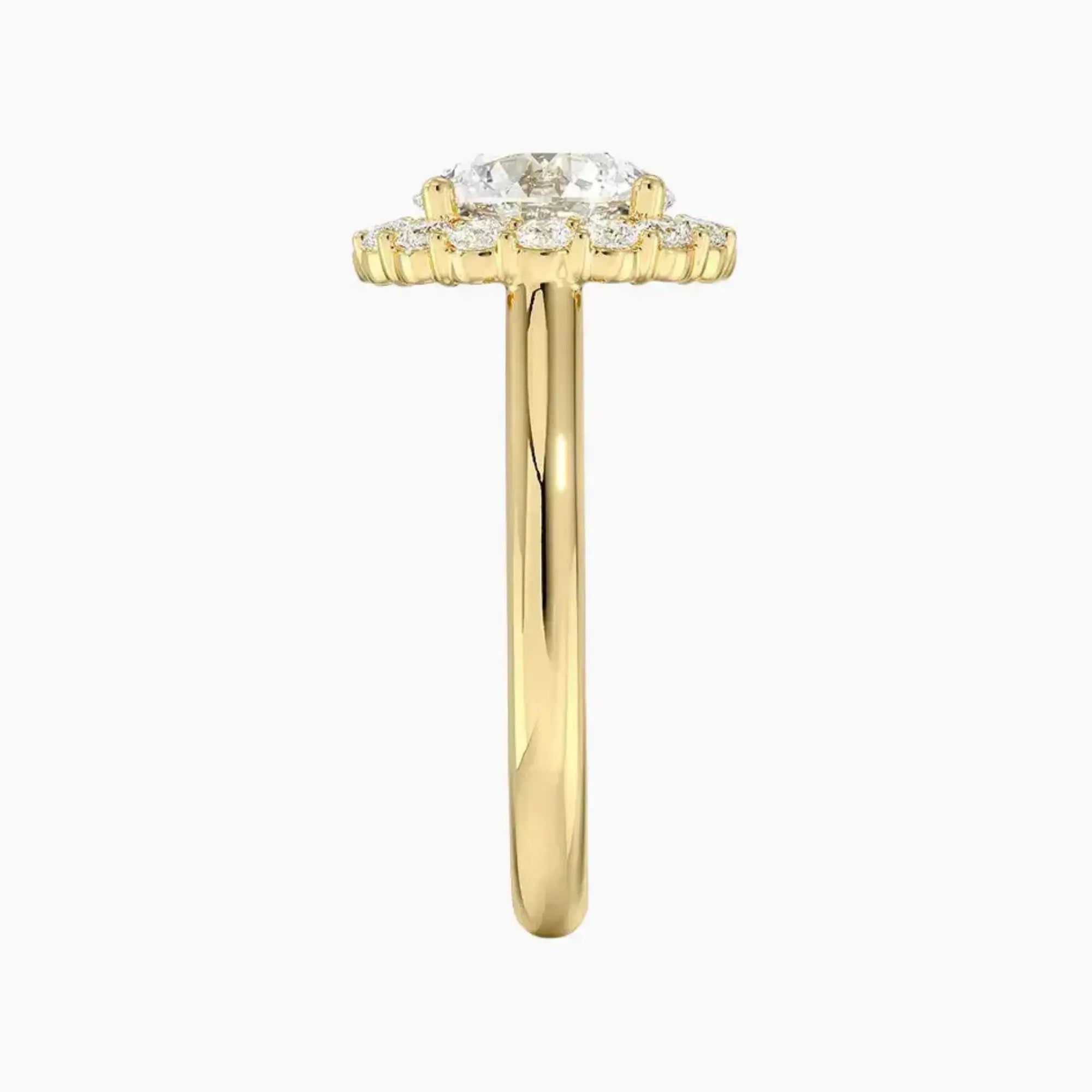 OBSER449 - Fiora Halo Round engagement ring setting view 9