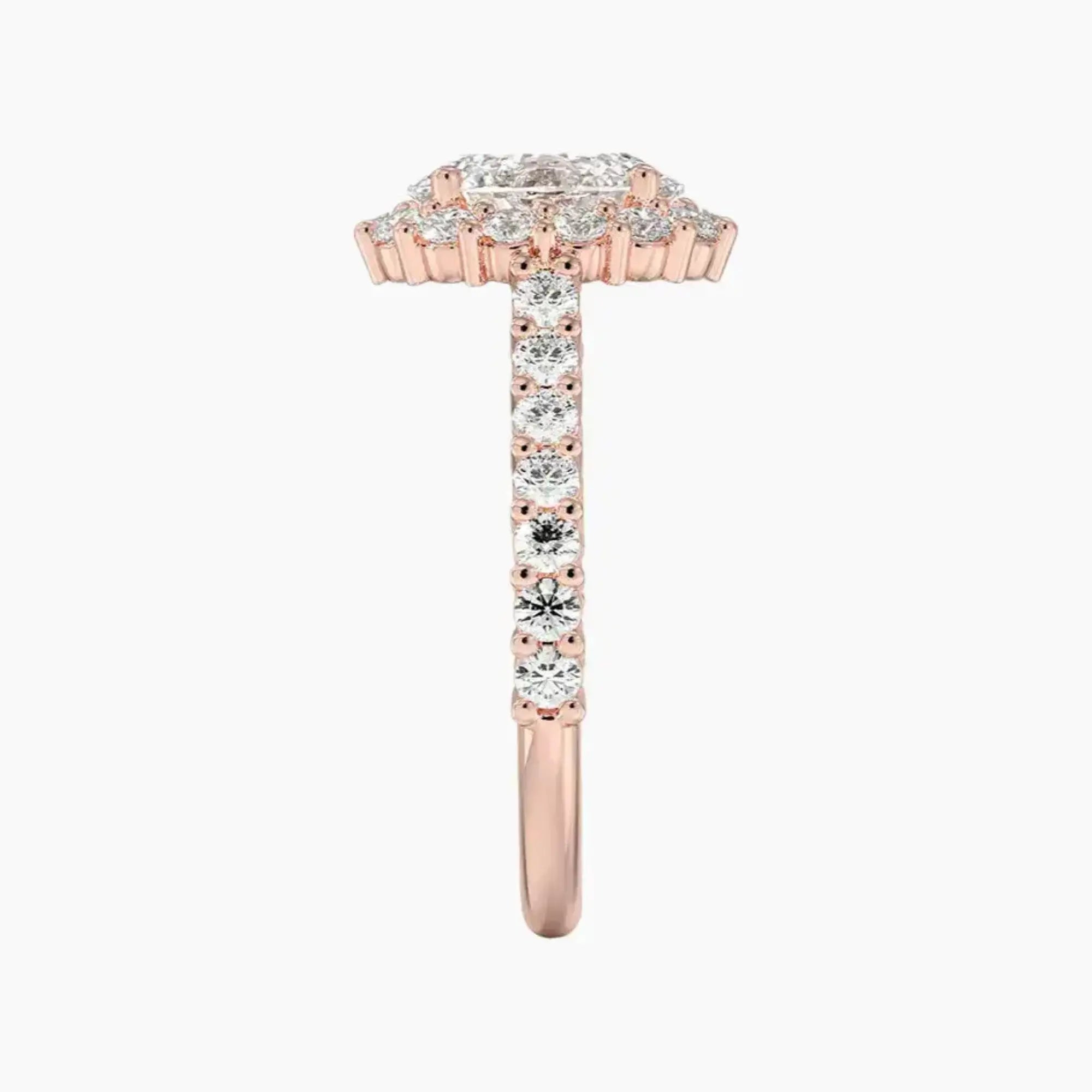 OBSER439 - Fiora Pave Halo Oval engagement ring setting view 6