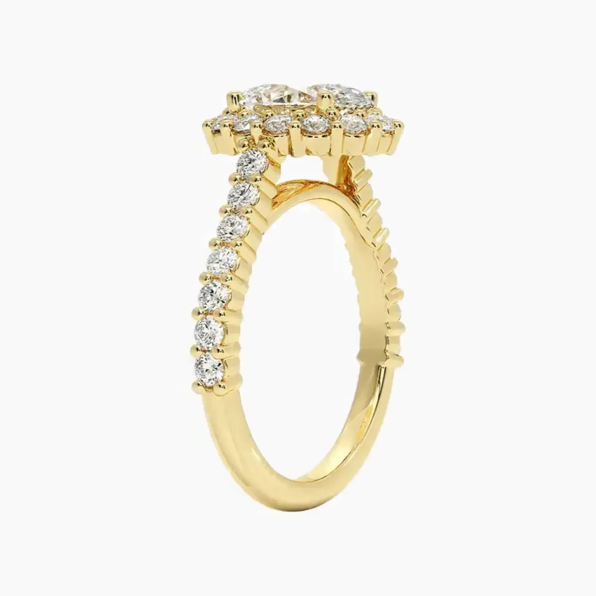 OBSER439 - Fiora Pave Halo Oval engagement ring setting view 8