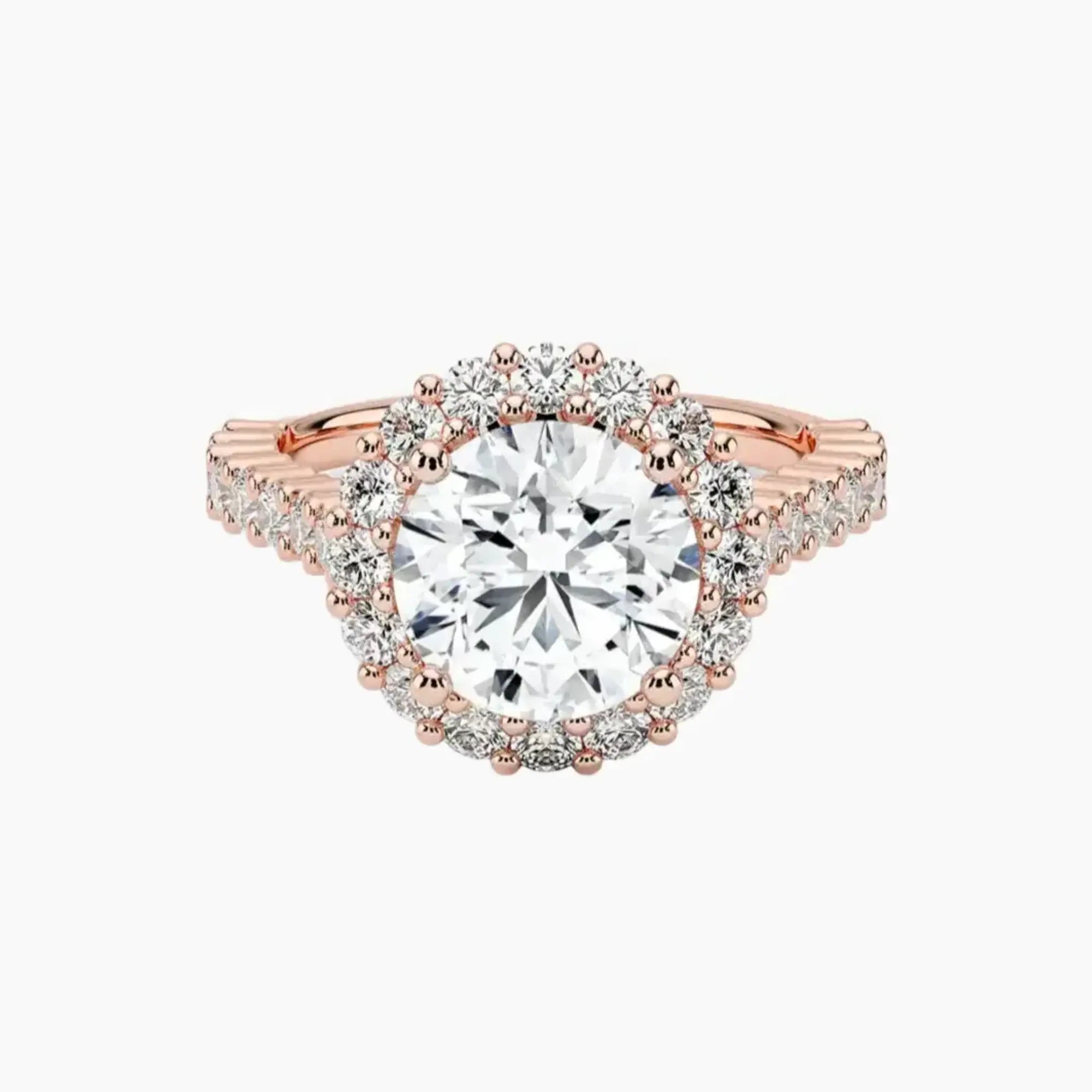 OBSER440 - Fiora Pave Halo Round engagement ring setting view 4