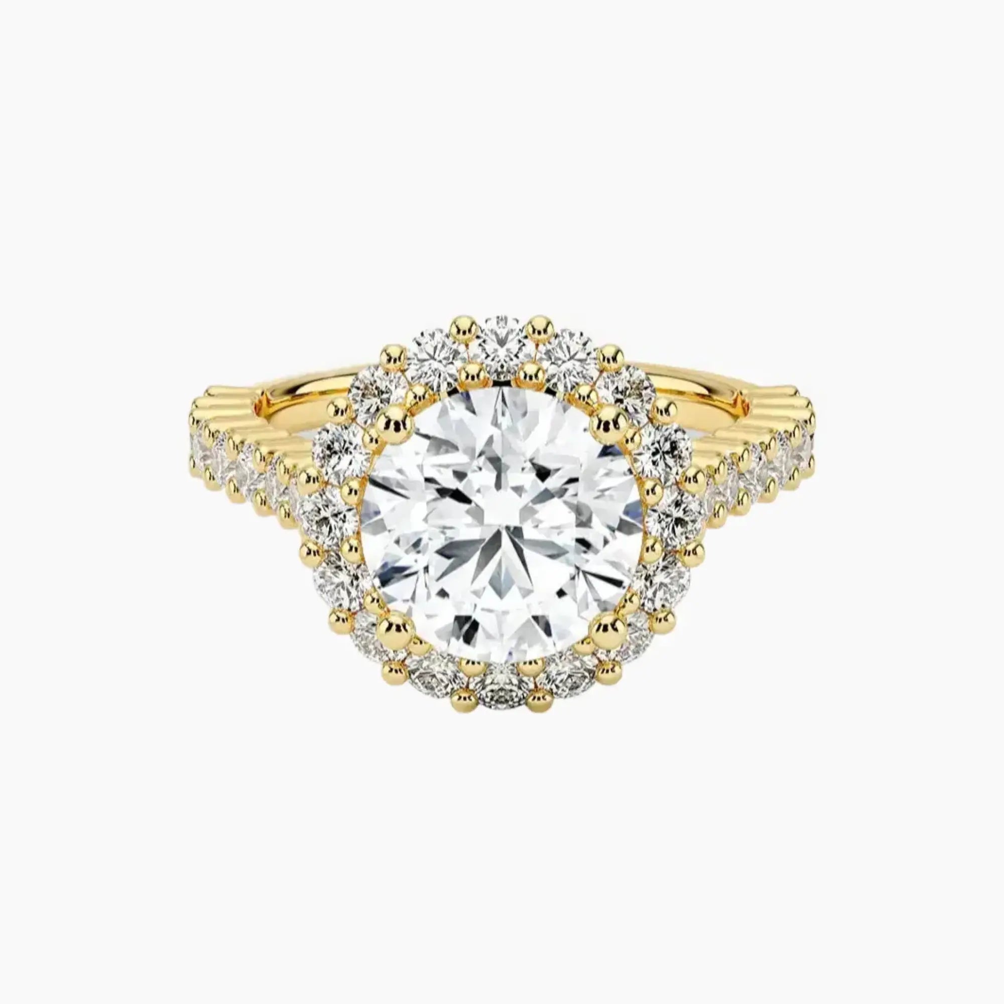 OBSER440 - Fiora Pave Halo Round engagement ring setting view 7