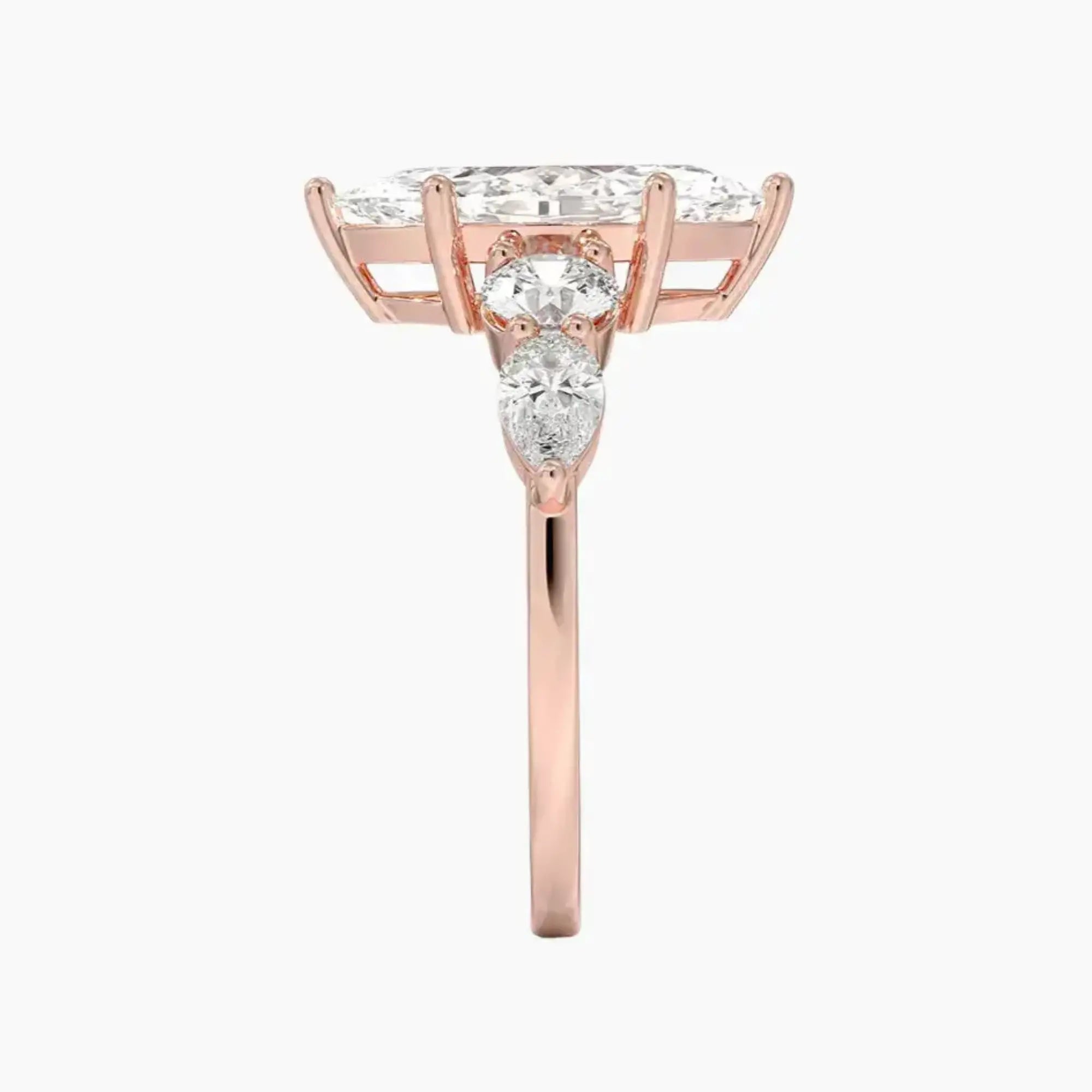 OBSER302 - Daria Five Stone Marquise engagement ring setting view 6