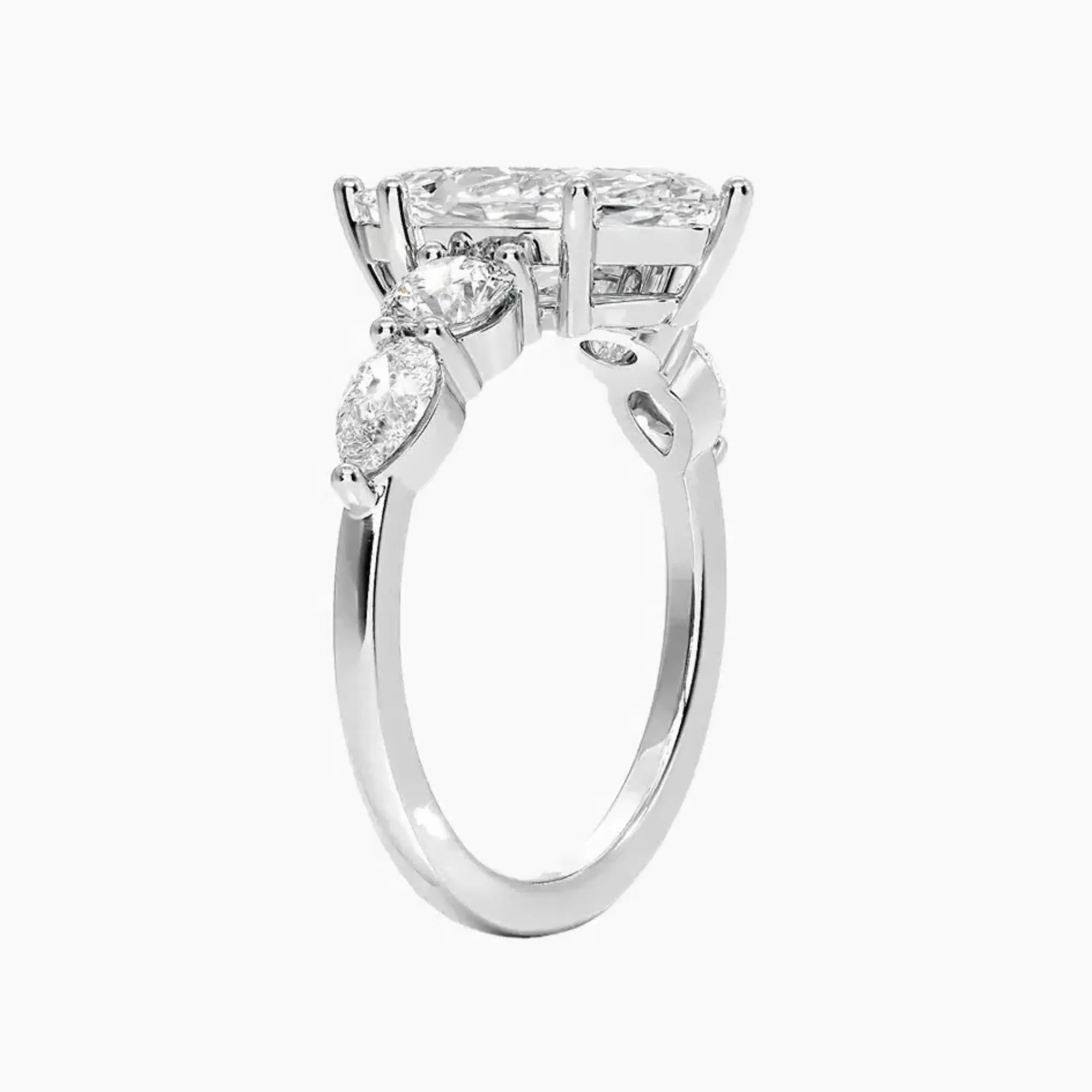 OBSER302 - Daria Five Stone Marquise engagement ring setting view 2