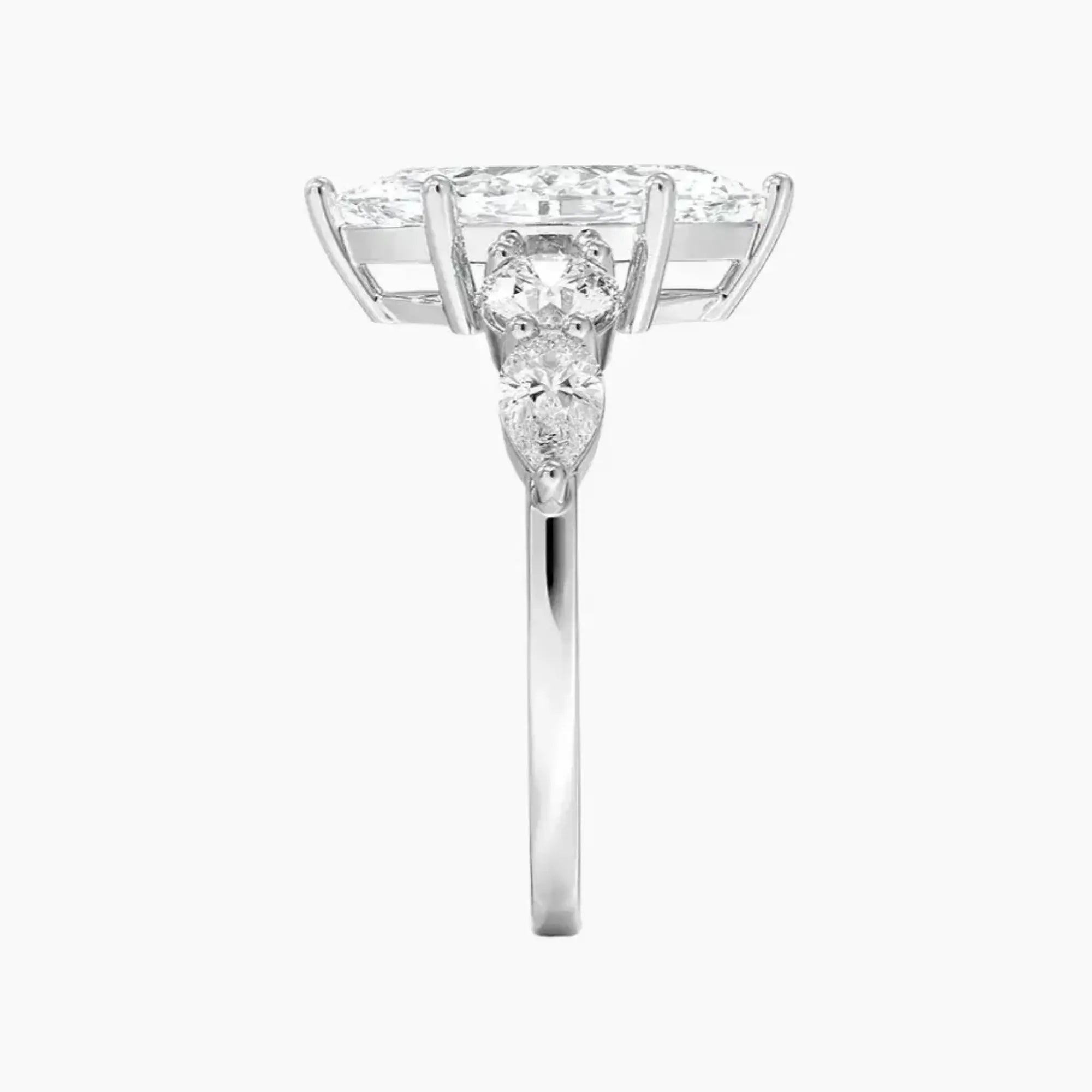 OBSER302 - Daria Five Stone Marquise engagement ring setting view 3