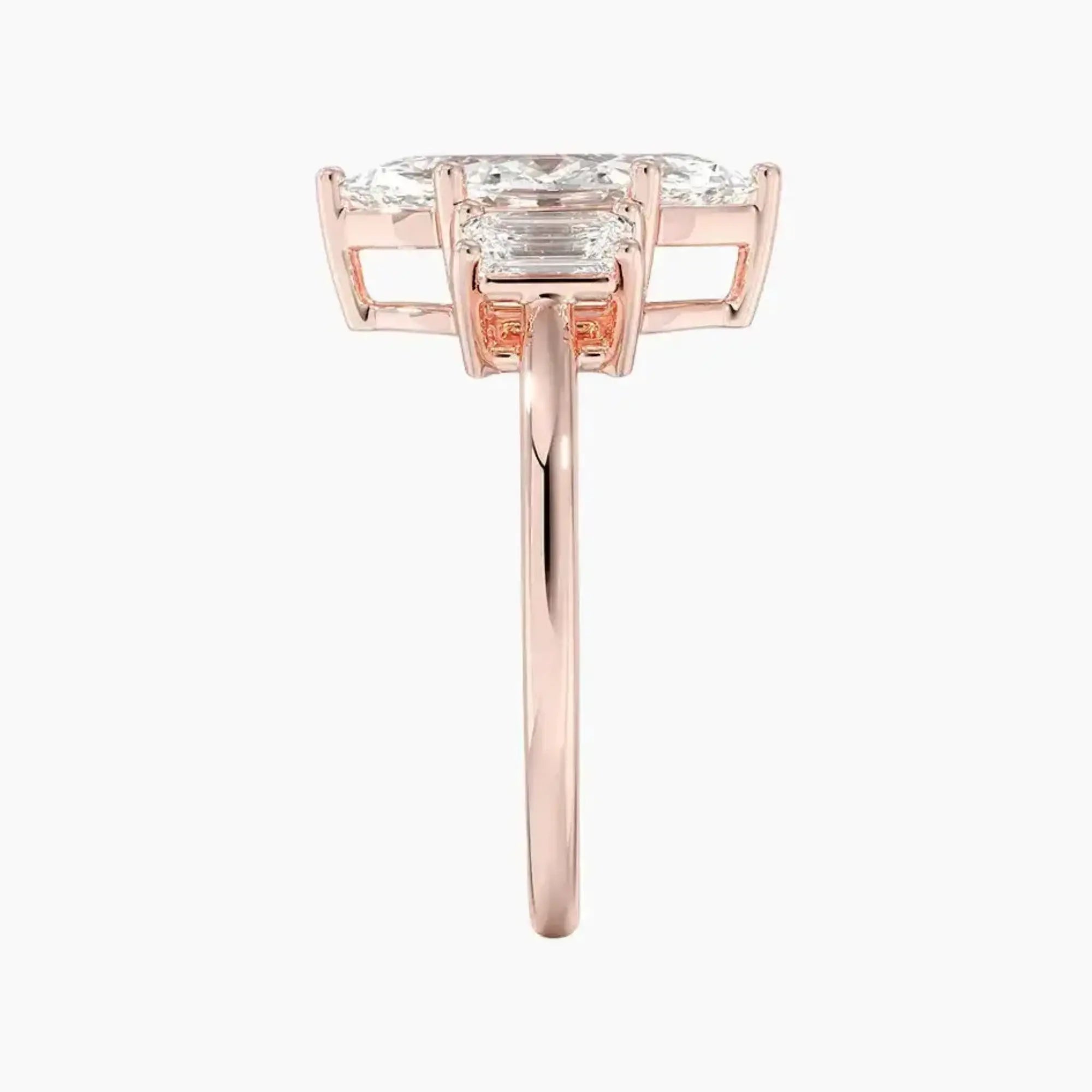 OBSER655 - Aurelia Three Stone Marquise engagement ring setting view 6