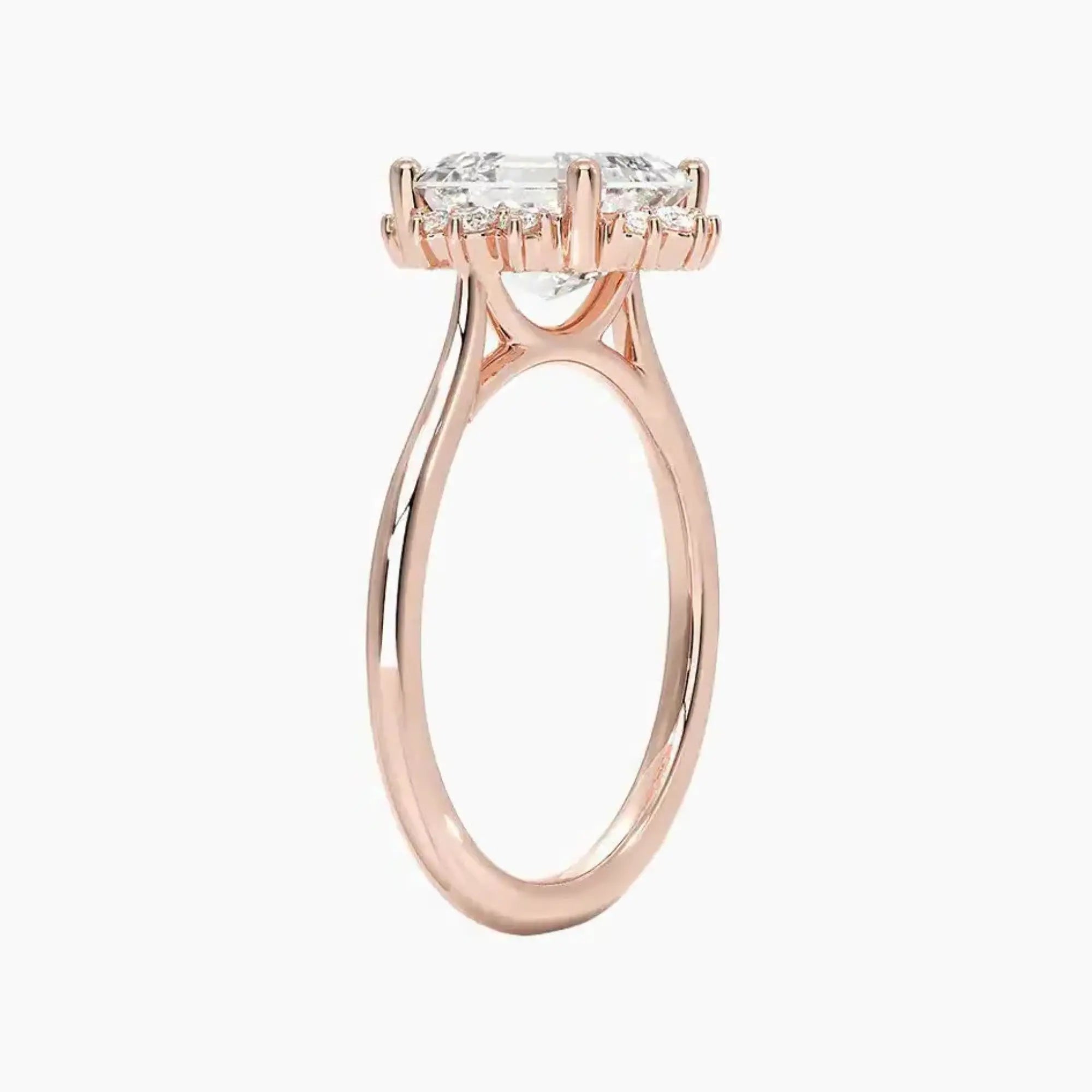 OBSER427 - Nadia Halo Asscher engagement ring setting view 5