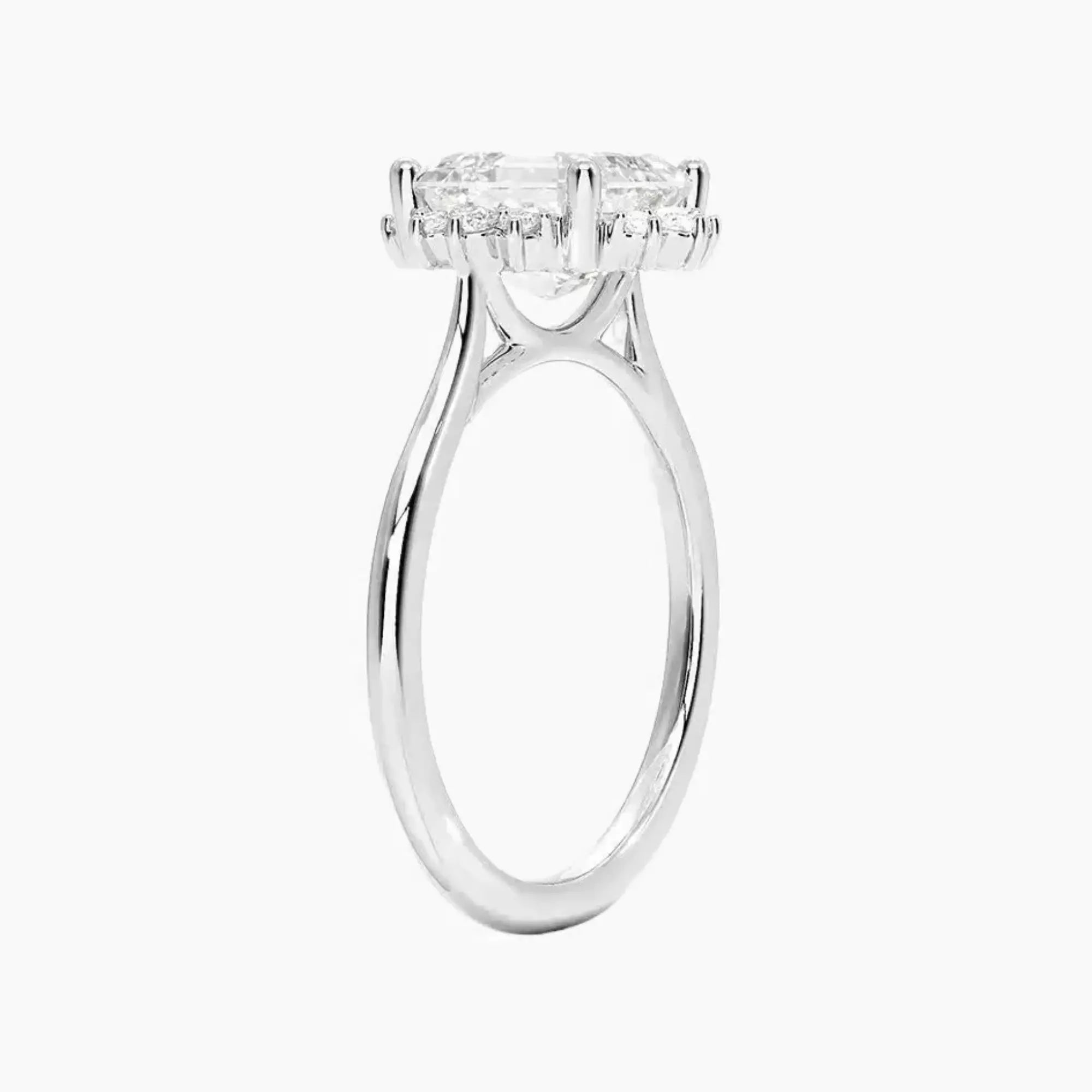 OBSER427 - Nadia Halo Asscher engagement ring setting view 2