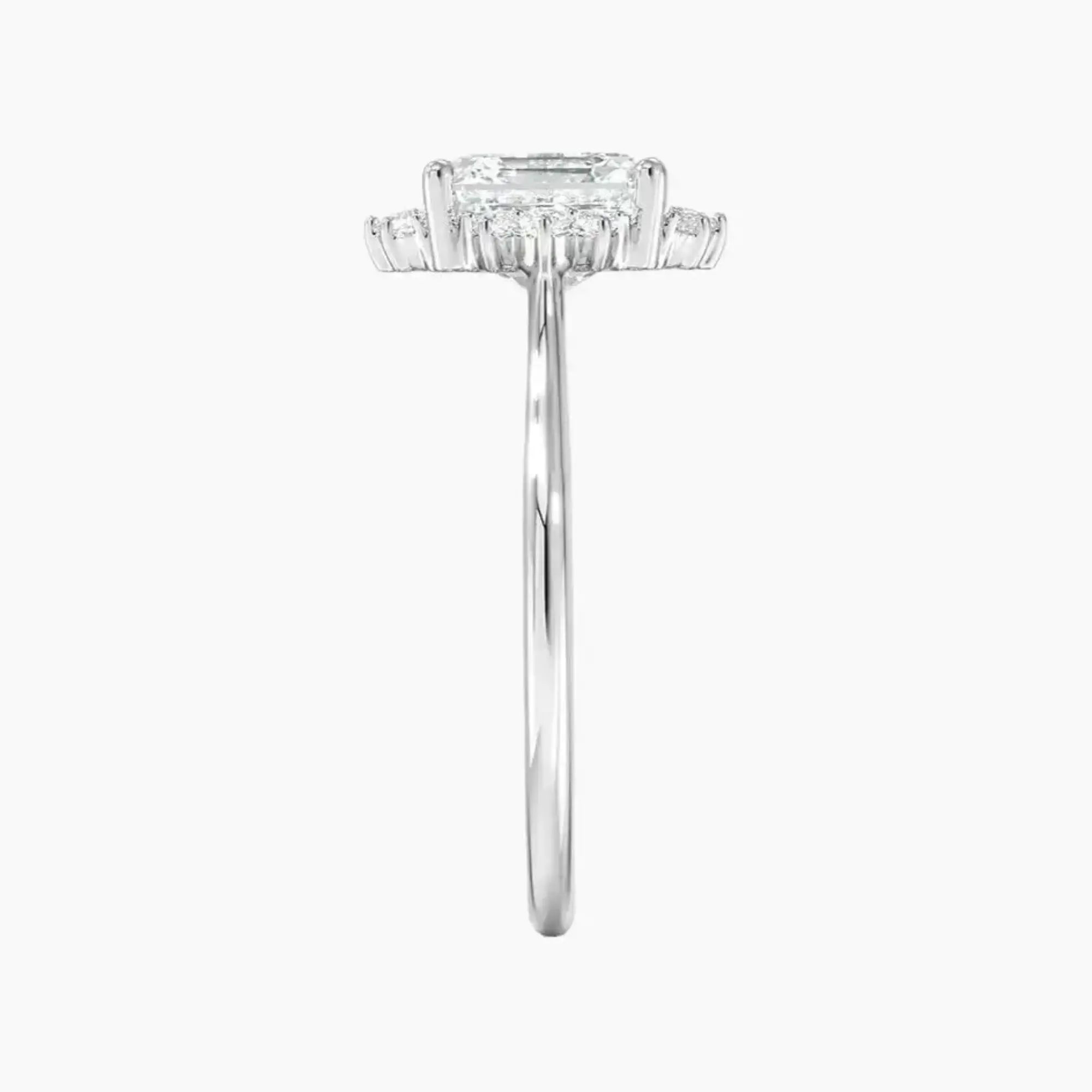 OBSER427 - Nadia Halo Asscher engagement ring setting view 3