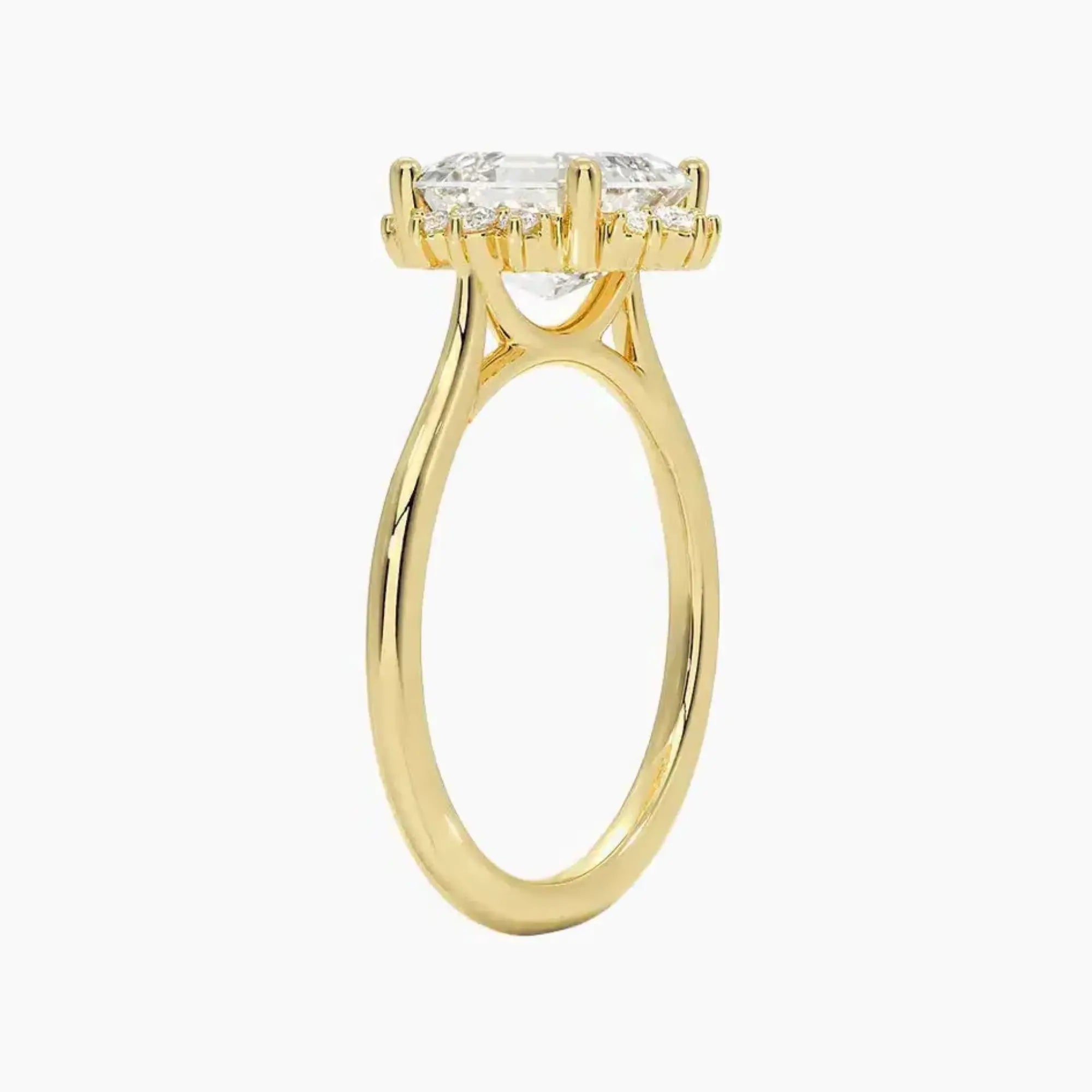 OBSER427 - Nadia Halo Asscher engagement ring setting view 8
