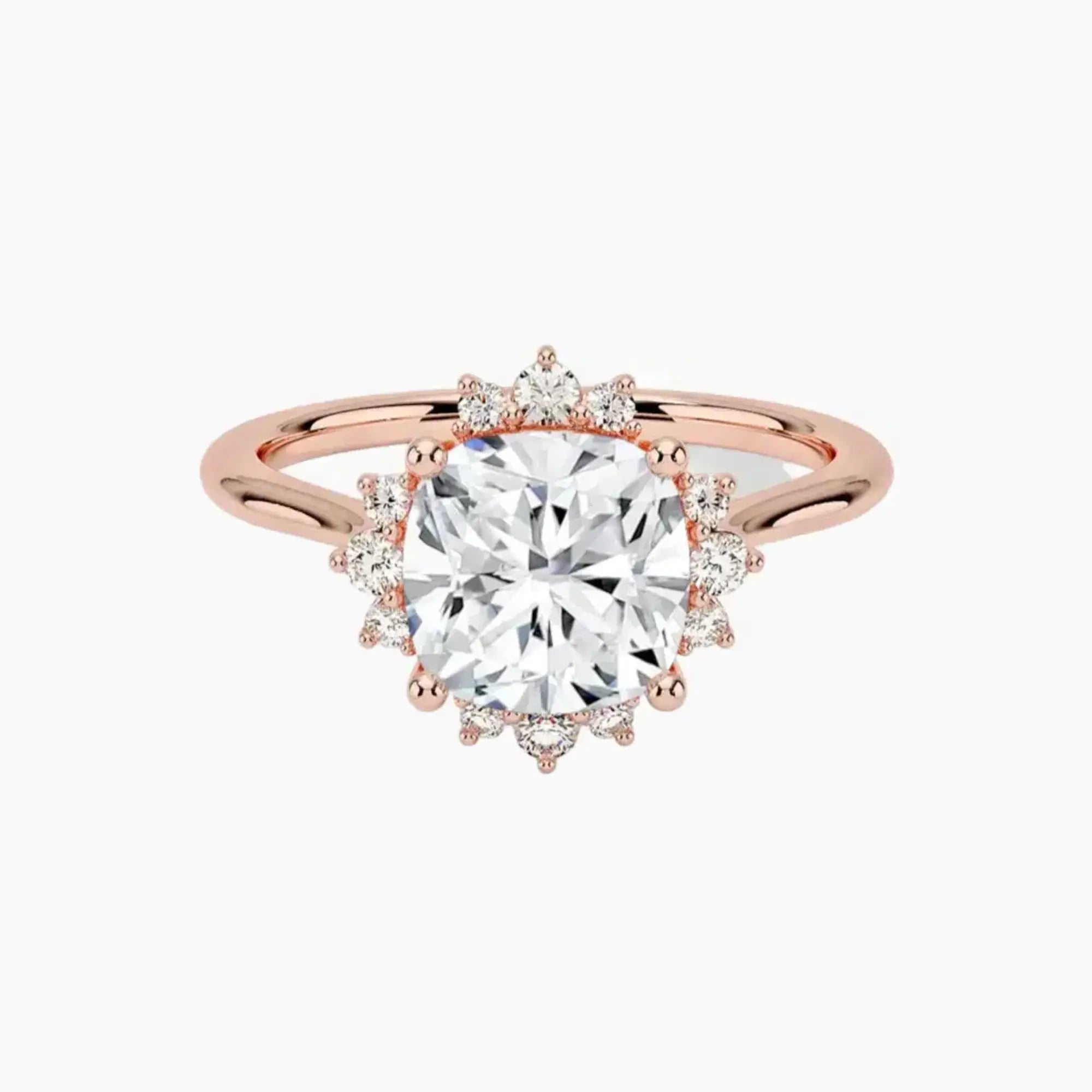 OBSER430 - Nadia Halo Cushion engagement ring setting view 4