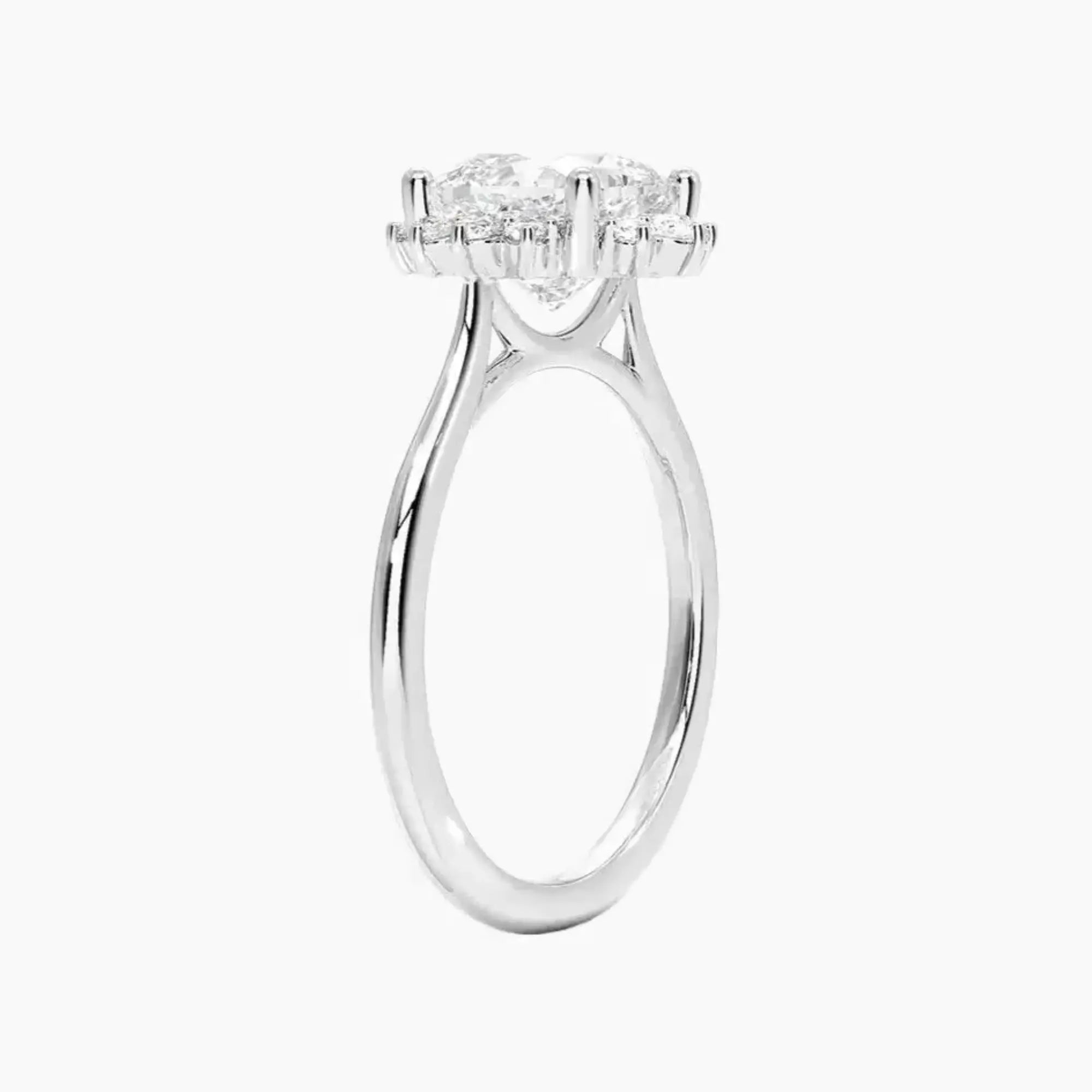 OBSER430 - Nadia Halo Cushion engagement ring setting view 2