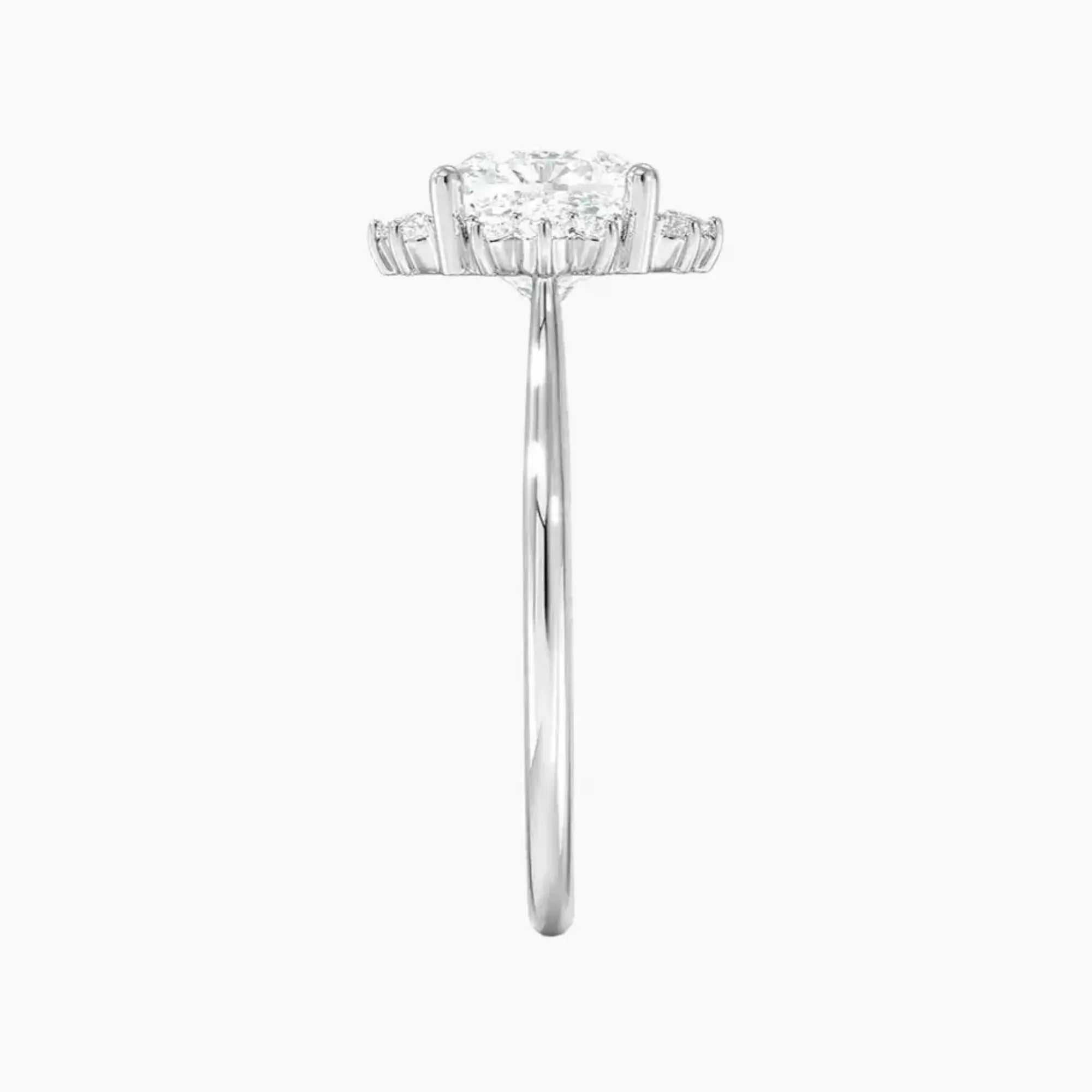 OBSER430 - Nadia Halo Cushion engagement ring setting view 3