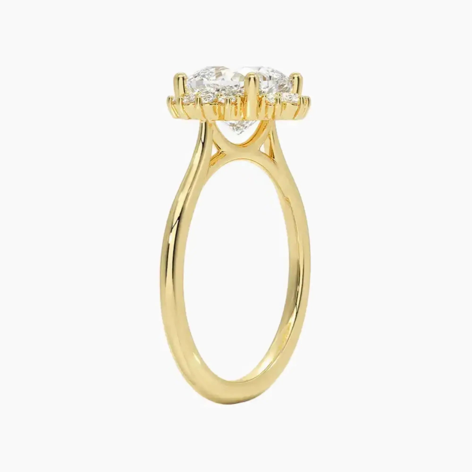 OBSER430 - Nadia Halo Cushion engagement ring setting view 8