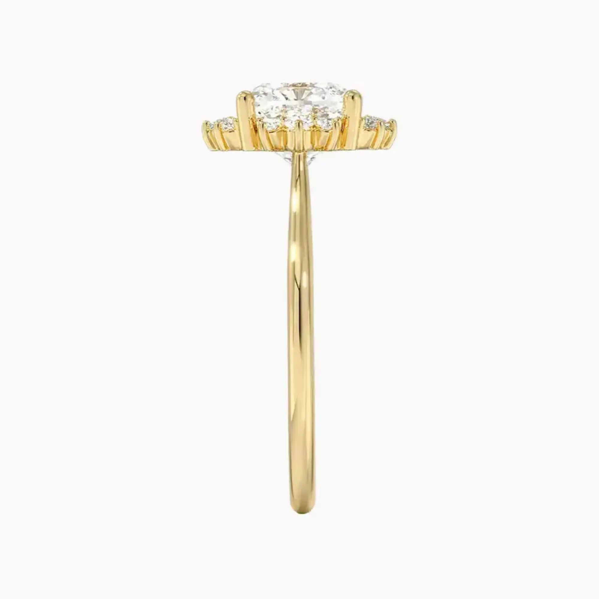 OBSER430 - Nadia Halo Cushion engagement ring setting view 9