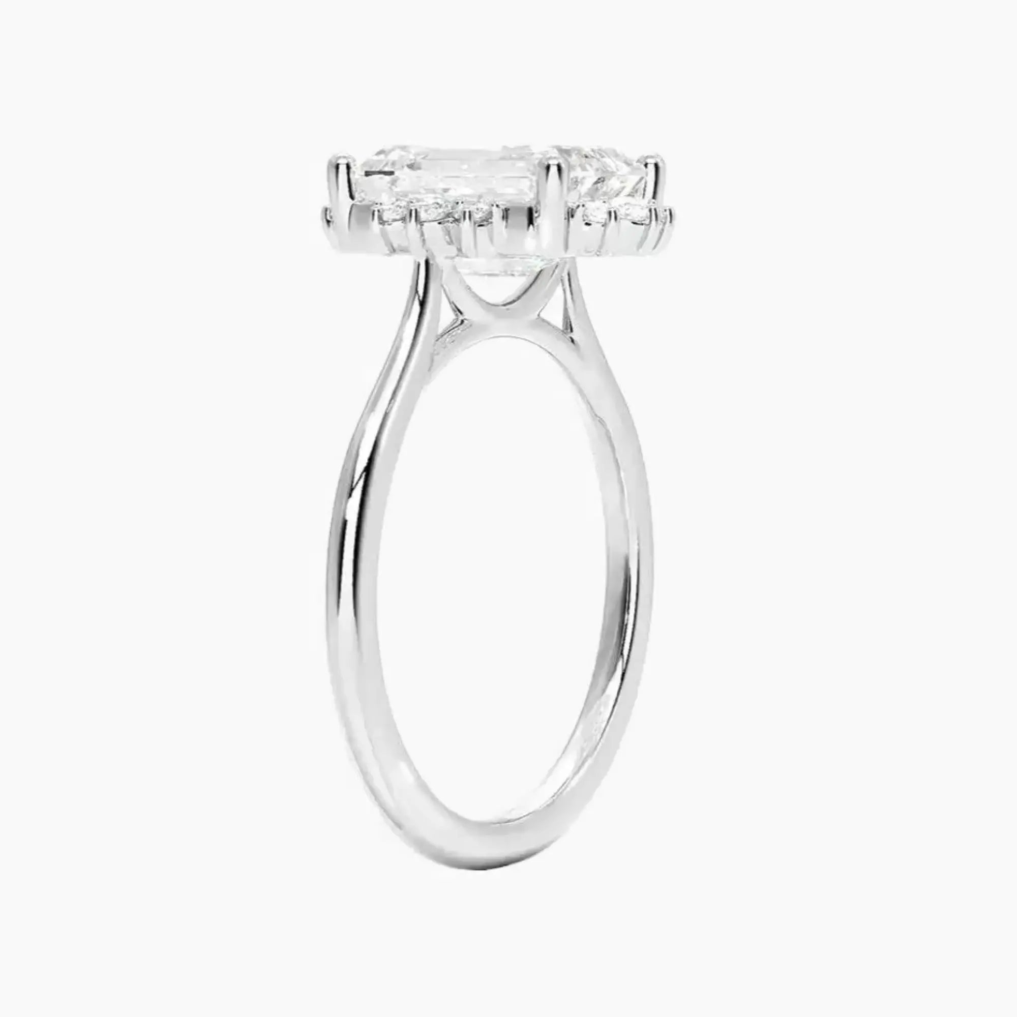 OBSER428 - Nadia Halo Emerald engagement ring setting view 2