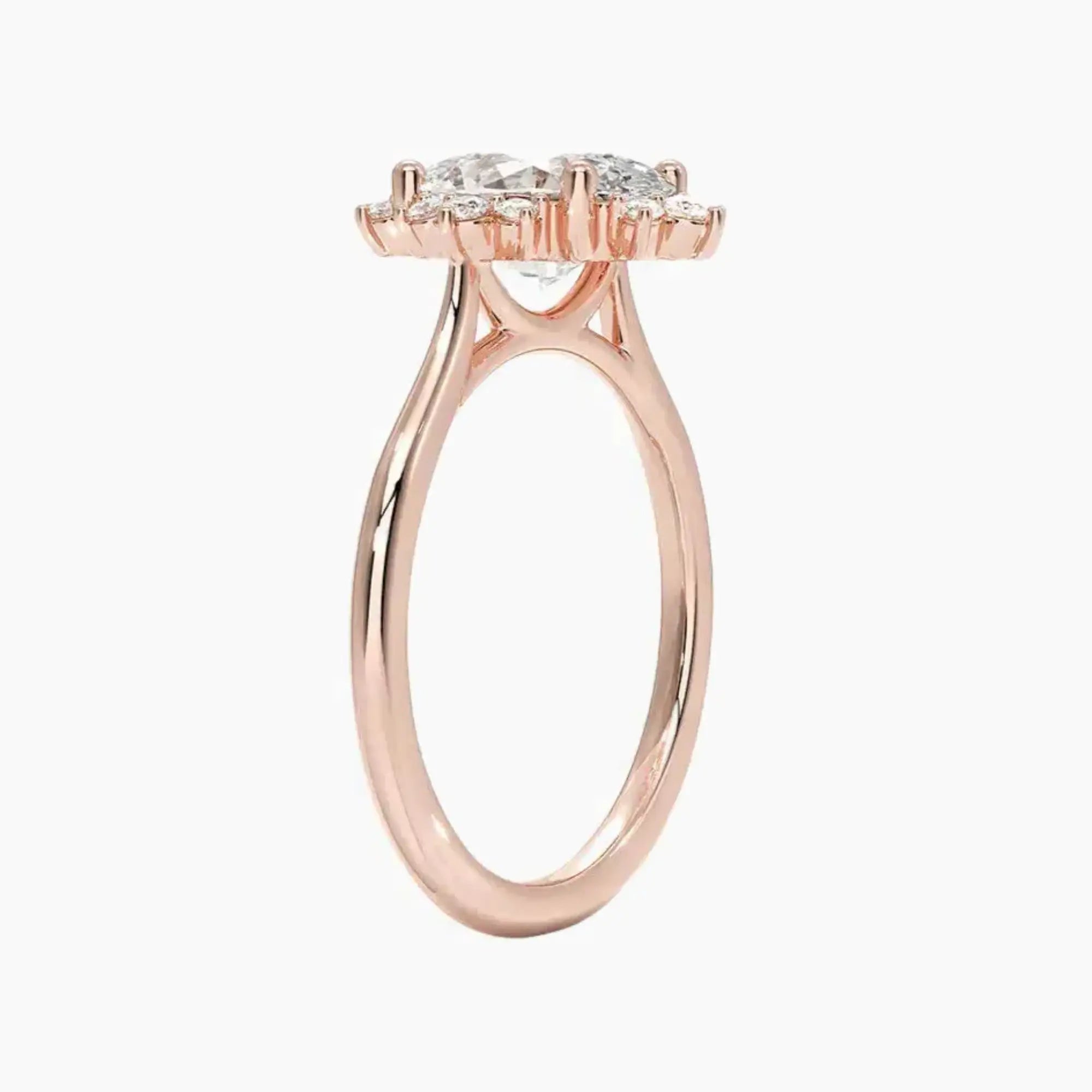 OBSER163 - Nadia Halo Oval engagement ring setting view 5