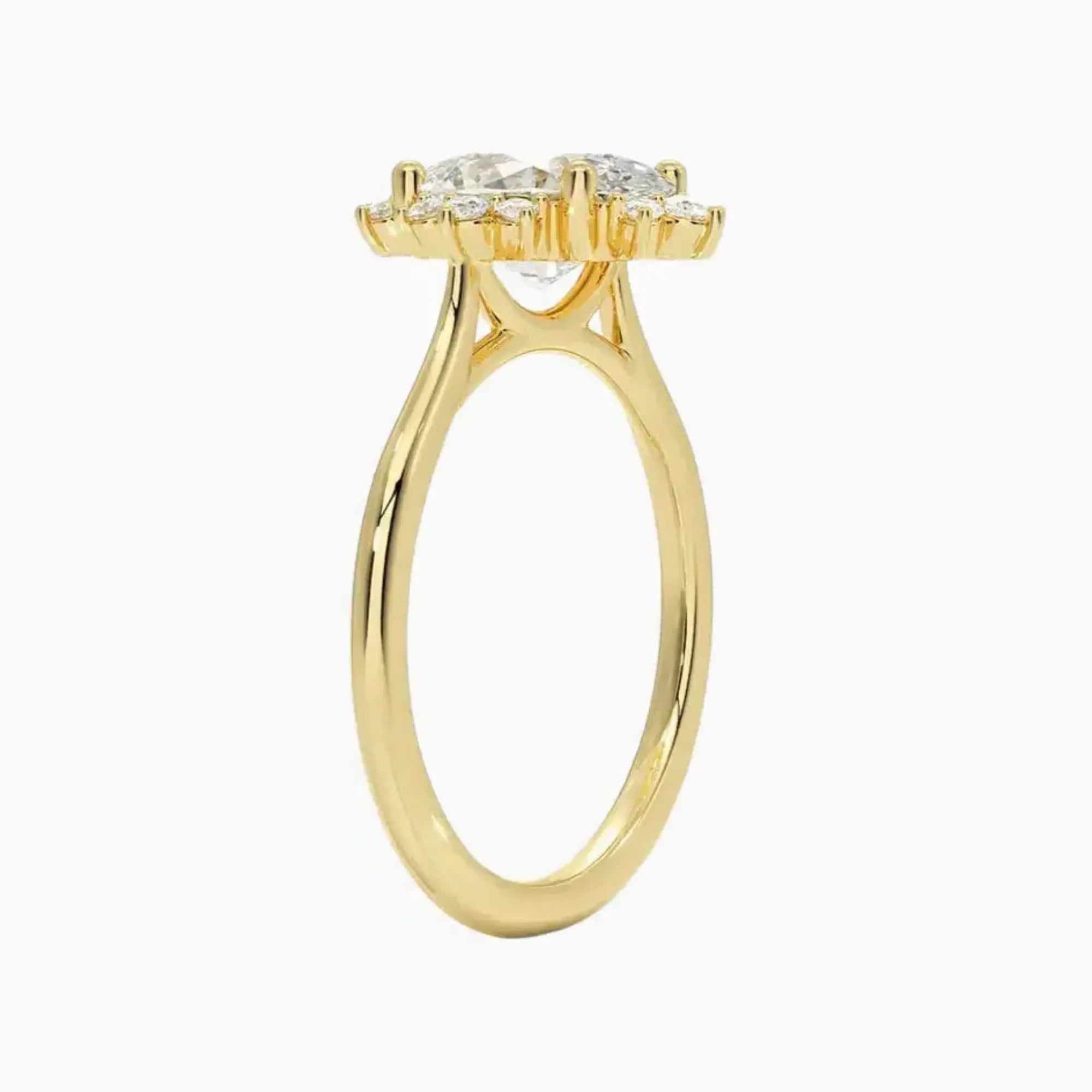OBSER163 - Nadia Halo Oval engagement ring setting view 8