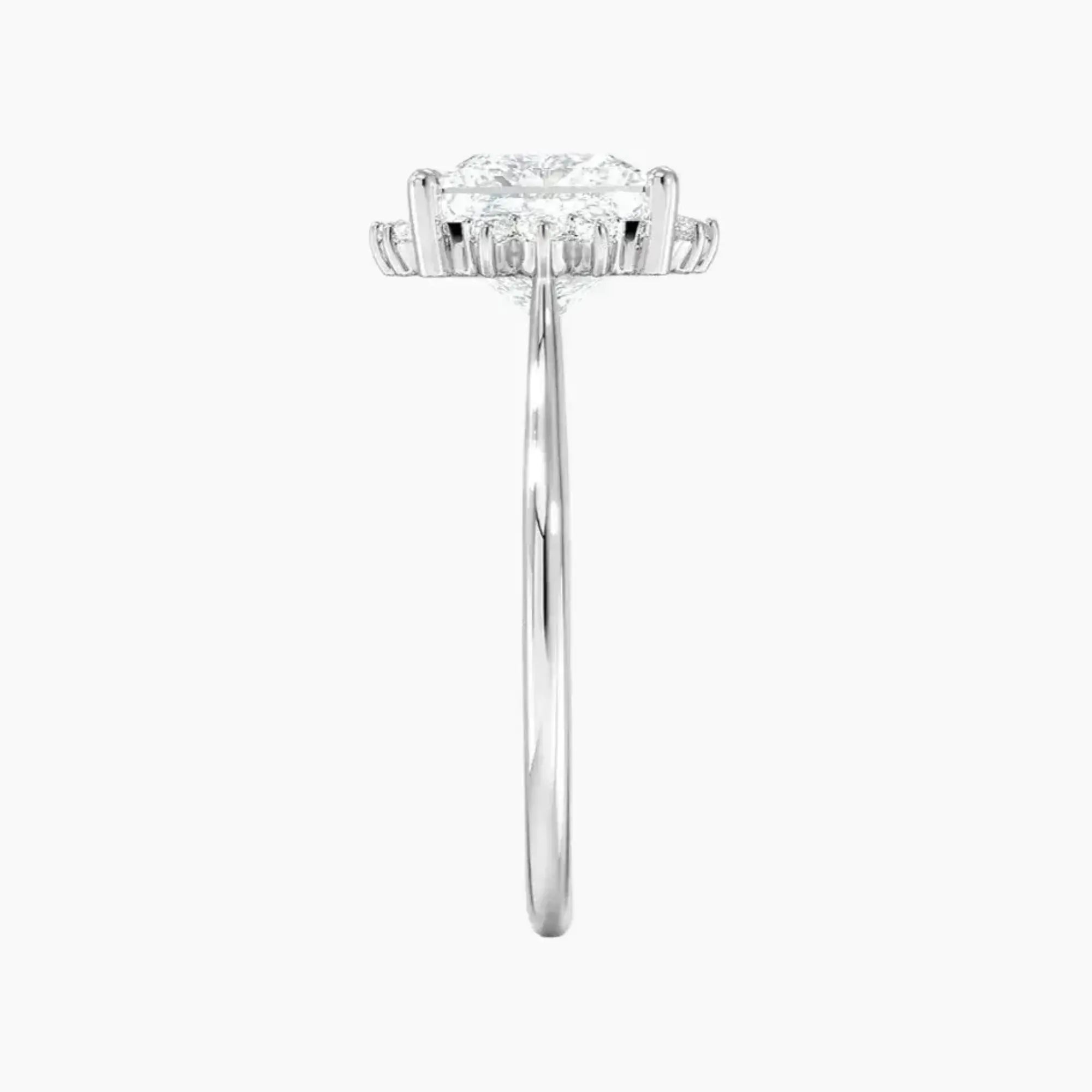 OBSER429 - Nadia Halo Princess engagement ring setting view 3