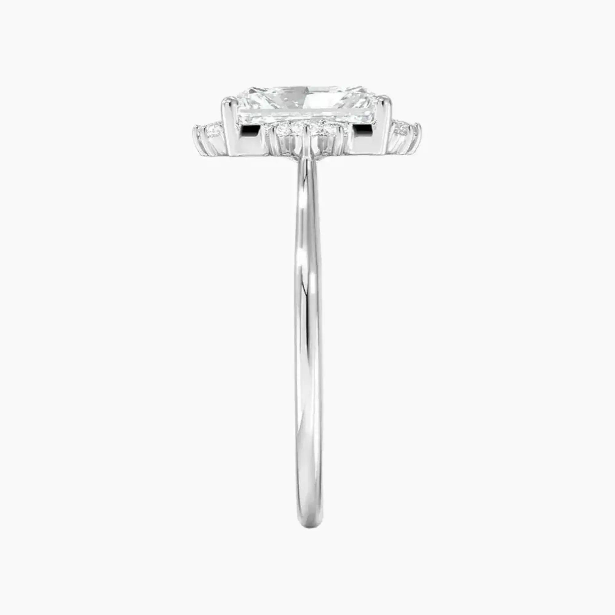 OBSER426 - Nadia Halo Radiant engagement ring setting view 3