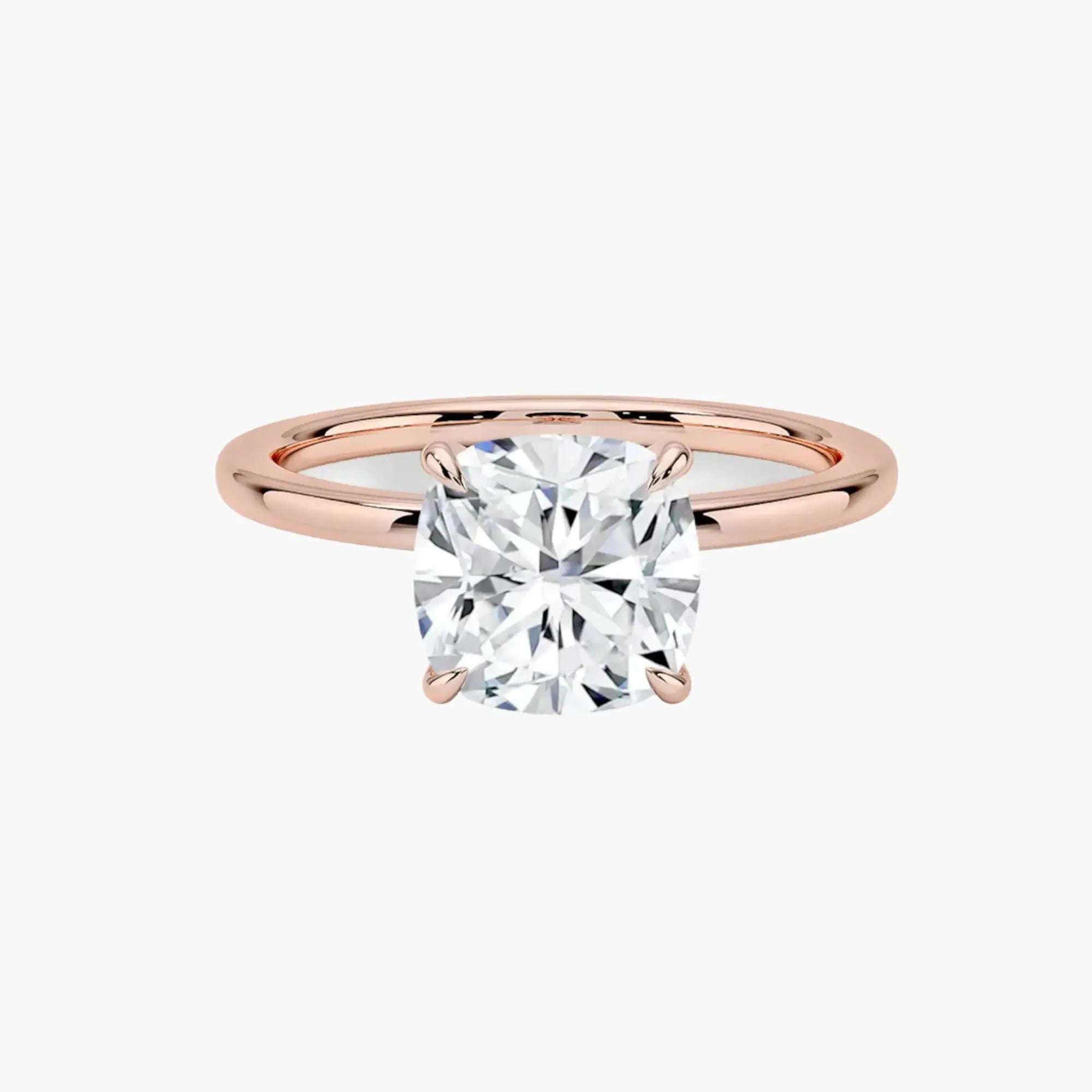 OBSER391 - Giselle Solitaire Cushion engagement ring setting view 4