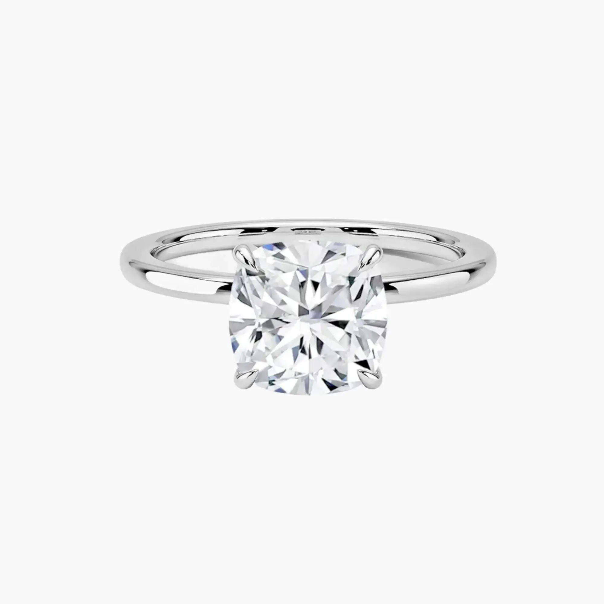 OBSER391 - Giselle Solitaire Cushion engagement ring setting view 1