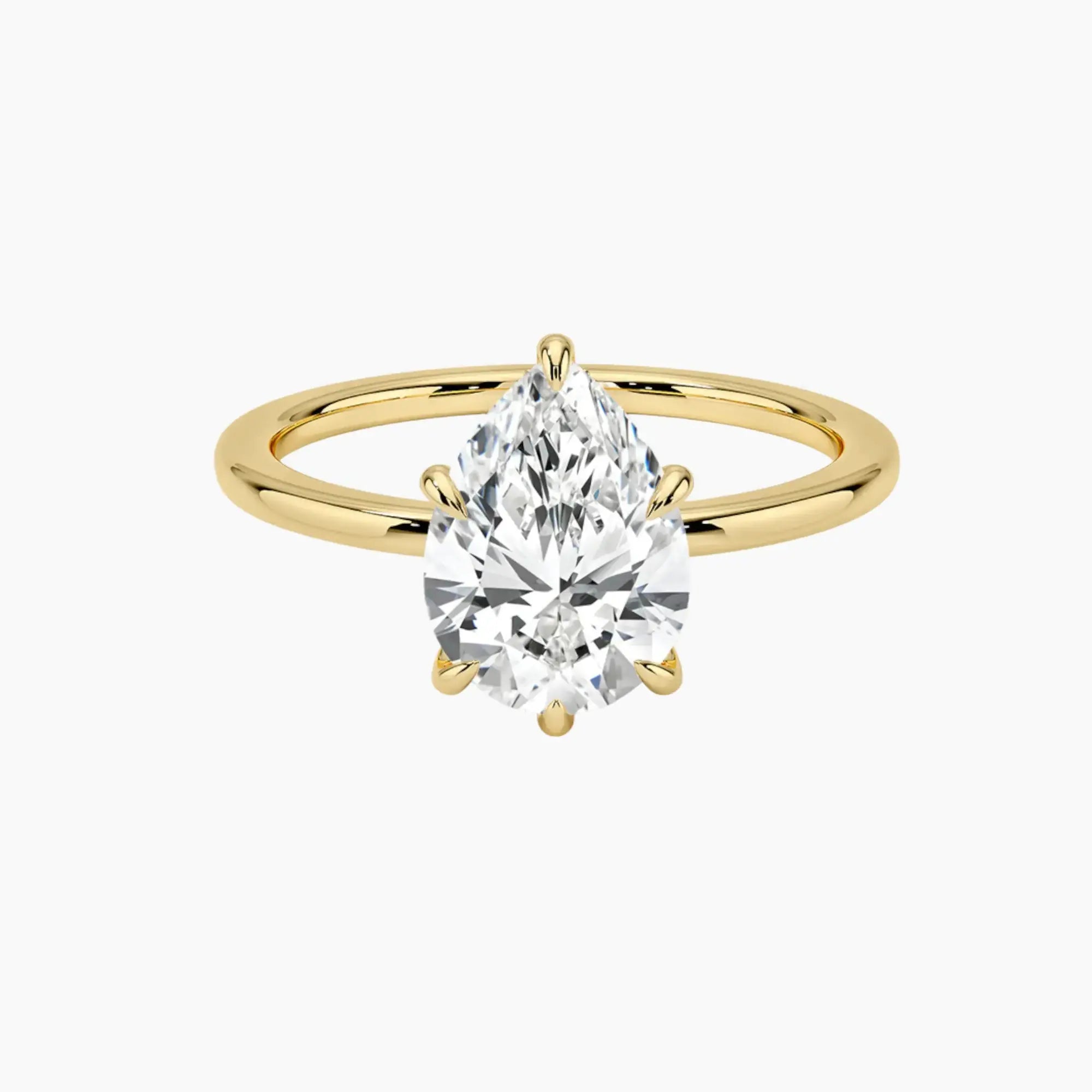 OBSER390 - Giselle Solitaire Pear engagement ring setting view 7