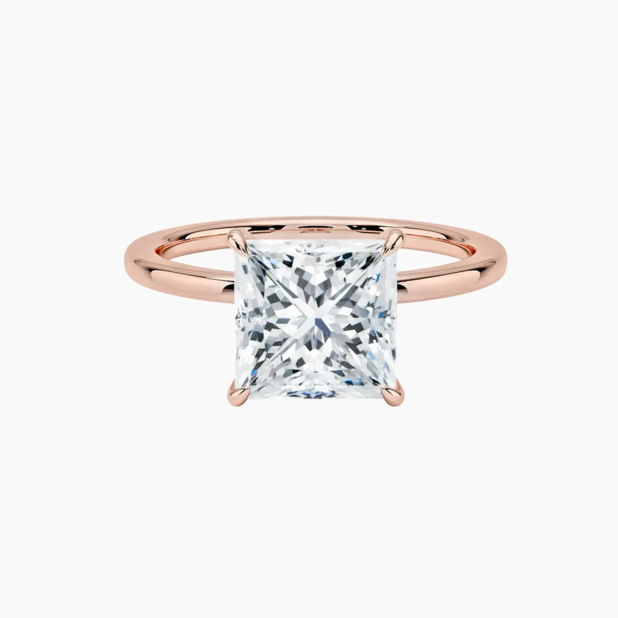 OBSER389 - Giselle Solitaire Princess engagement ring setting view 4