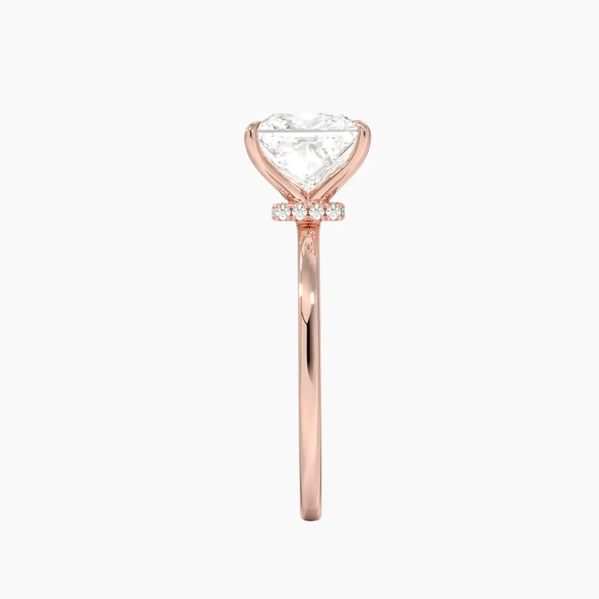 OBSER389 - Giselle Solitaire Princess engagement ring setting view 6