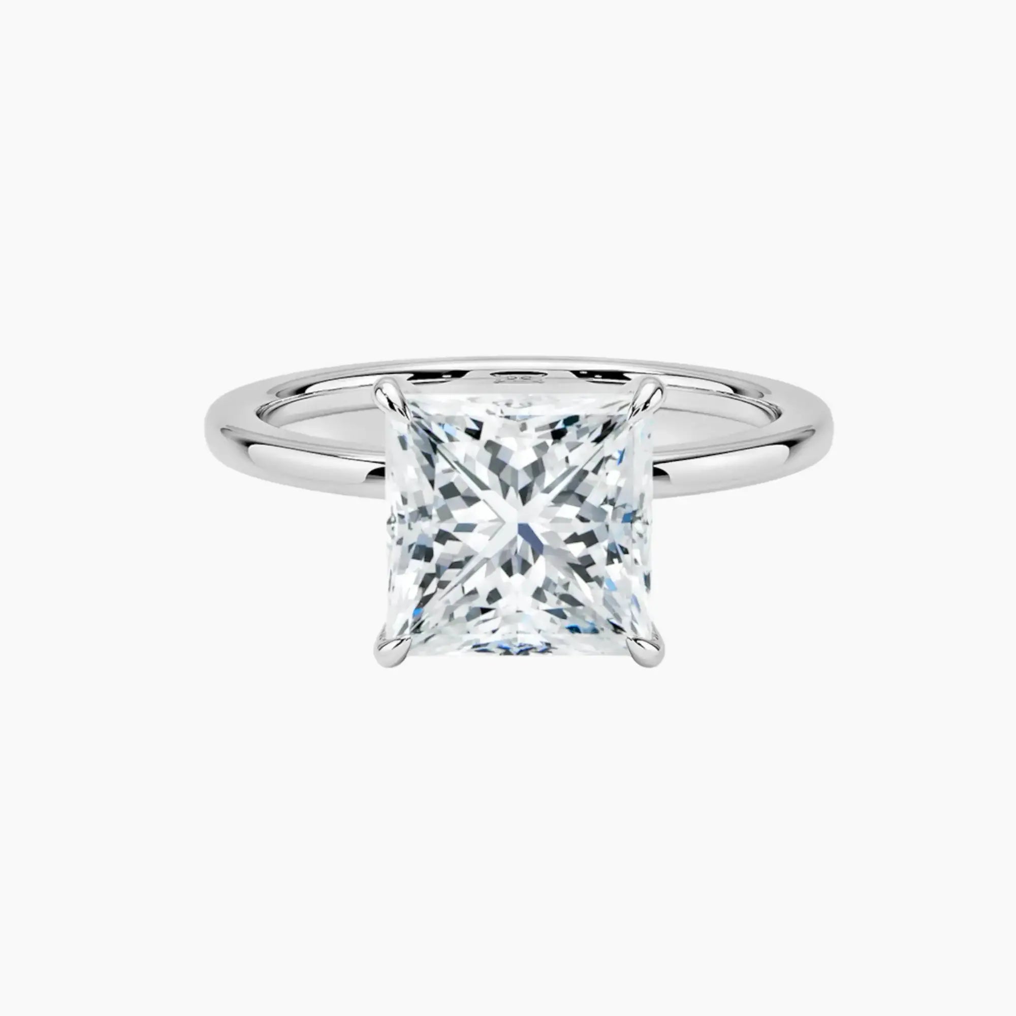 OBSER389 - Giselle Solitaire Princess engagement ring setting view 1