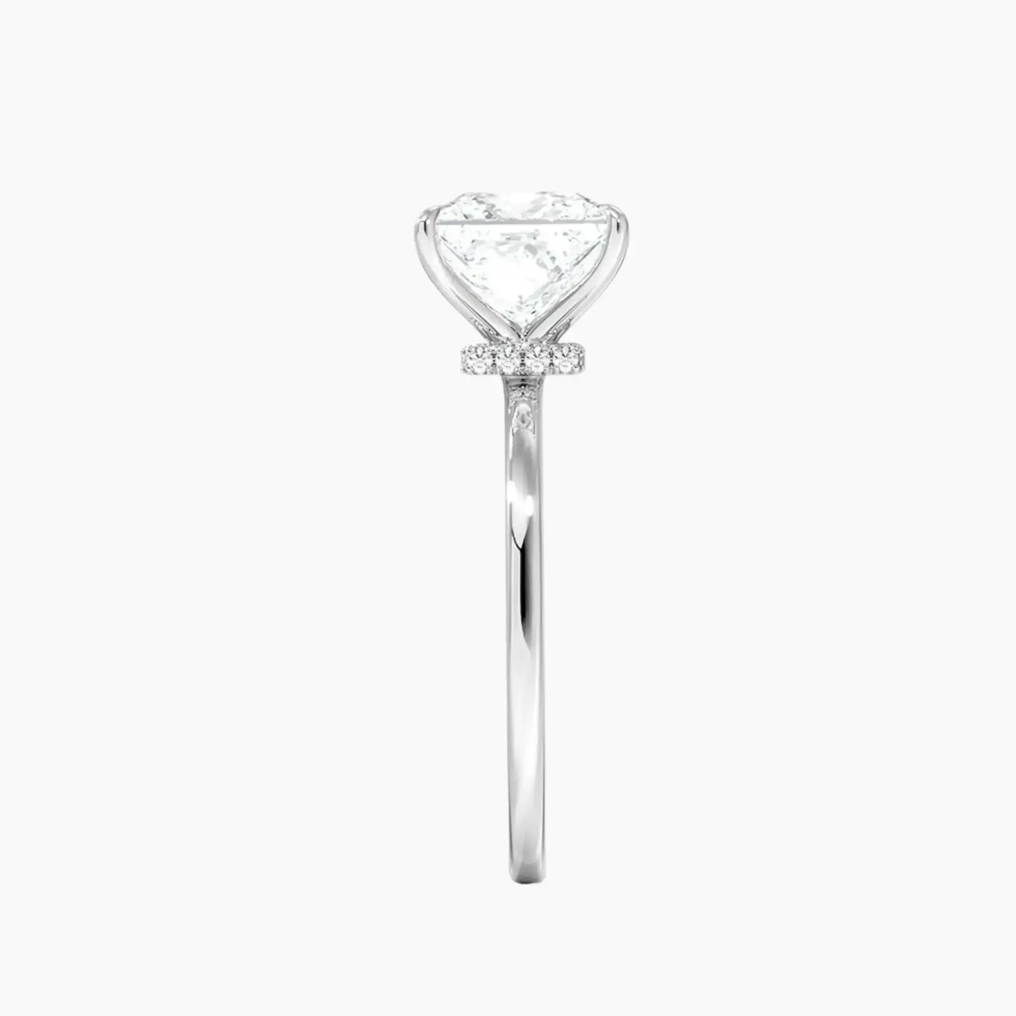 OBSER389 - Giselle Solitaire Princess engagement ring setting view 3