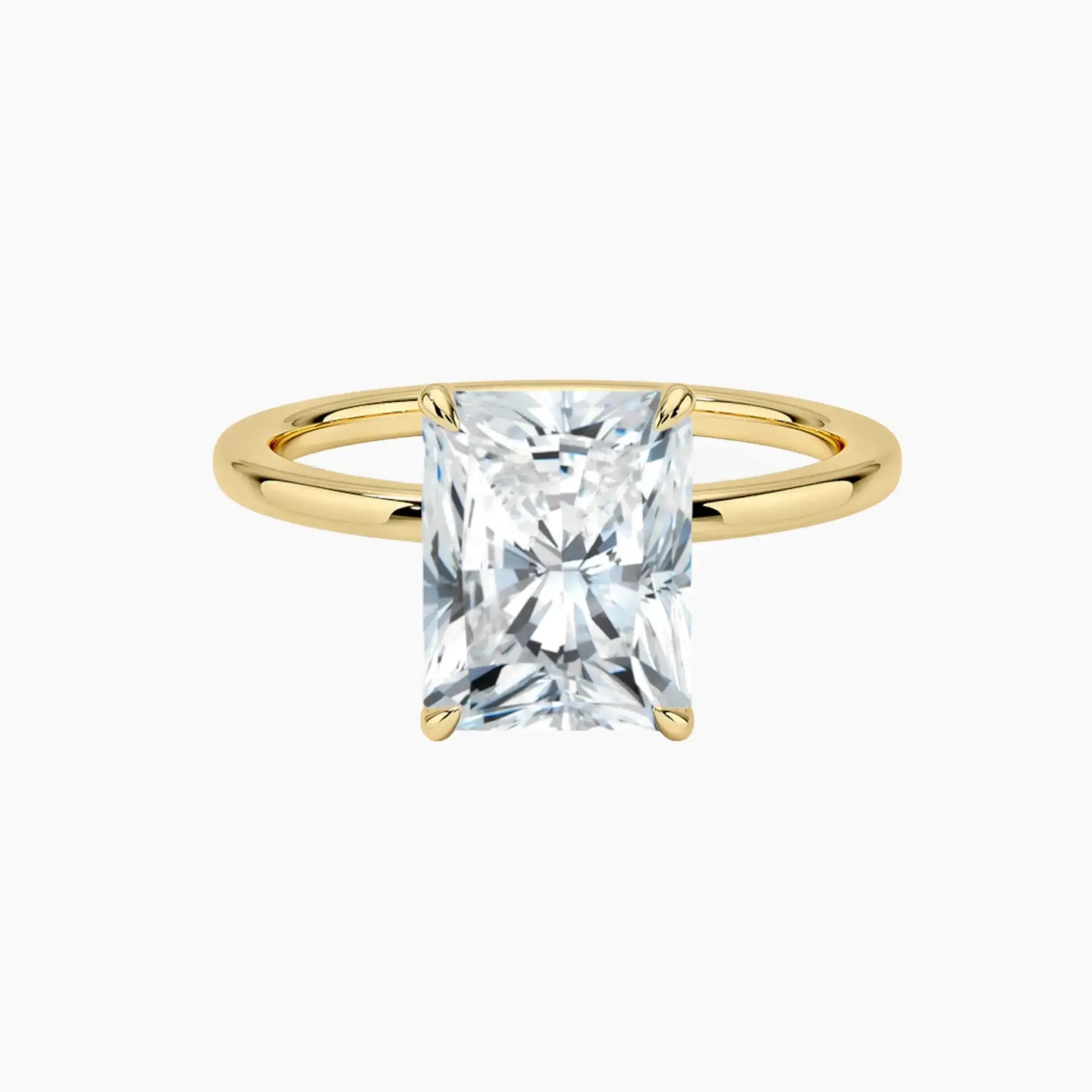 OBSER067 - Giselle Solitaire Radiant engagement ring setting view 7