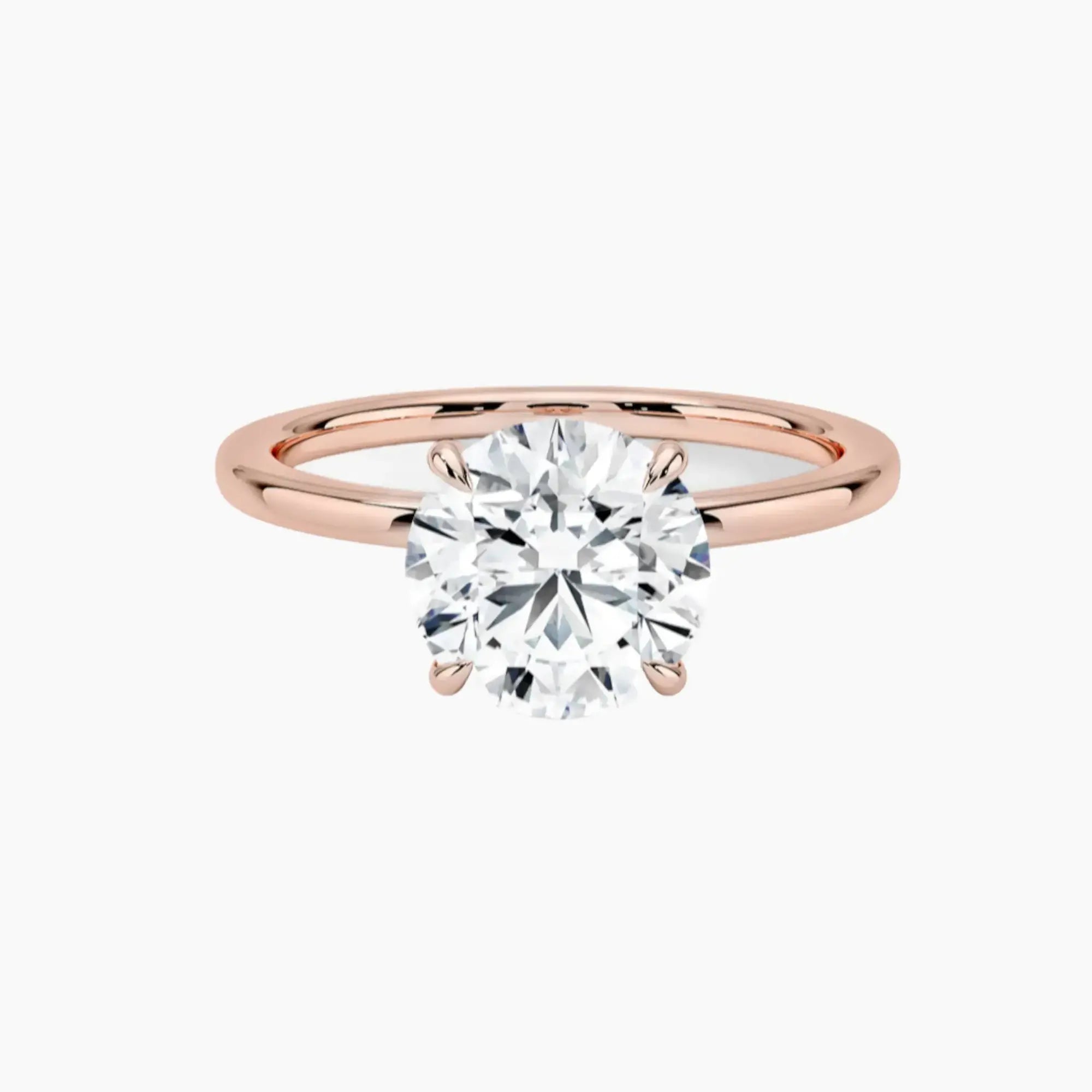 OBSER159 - Giselle Solitaire Round engagement ring setting view 4
