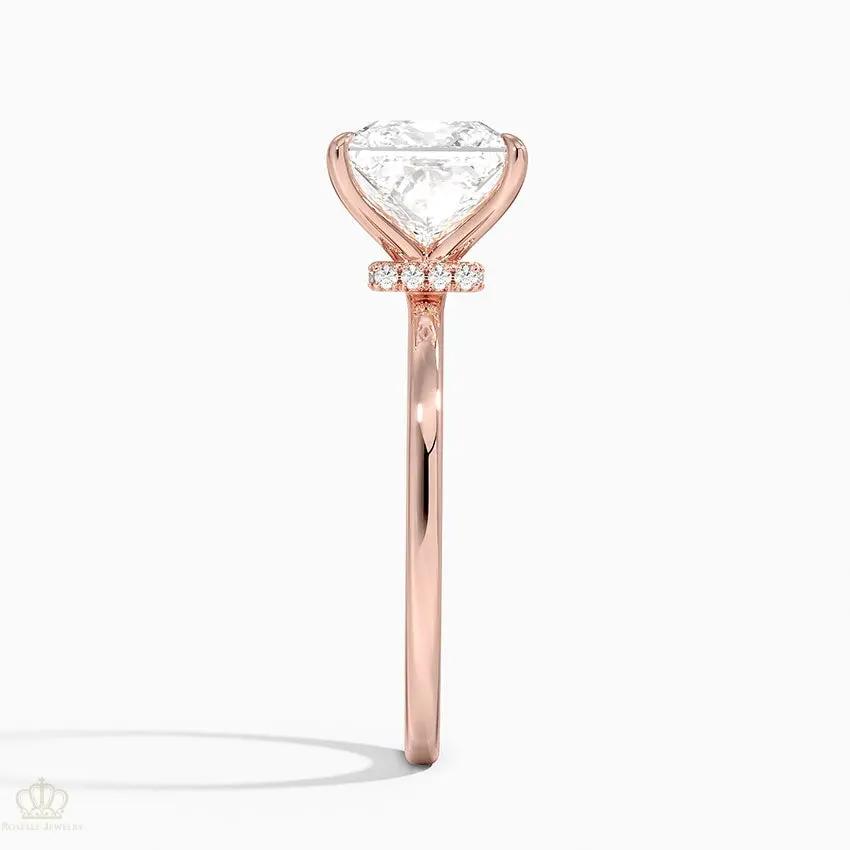 Princess Secret Halo Diamond Engagement Ring [Setting Only] - EC105Pr CHARLISA™