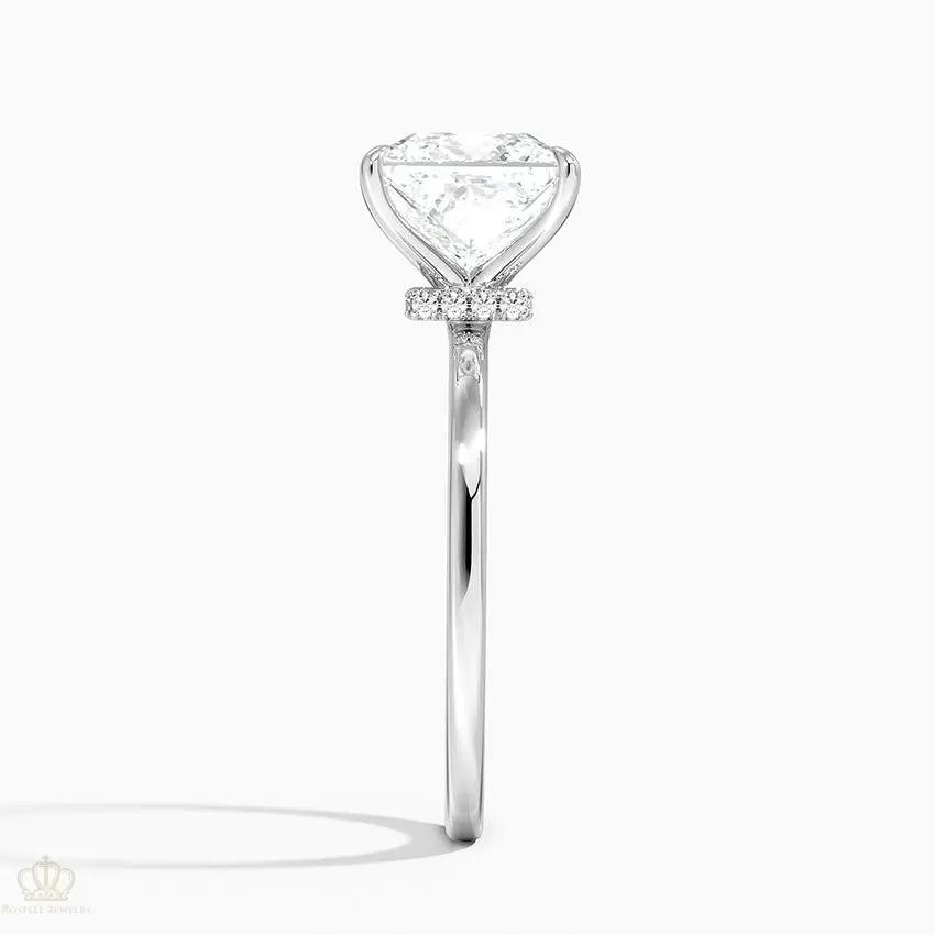 Princess Secret Halo Diamond Engagement Ring [Setting Only] - EC105Pr CHARLISA™