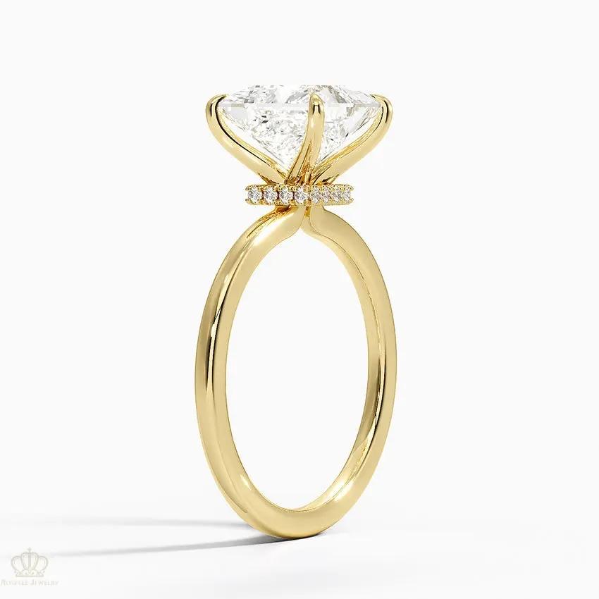 Princess Secret Halo Diamond Engagement Ring [Setting Only] - EC105Pr CHARLISA™