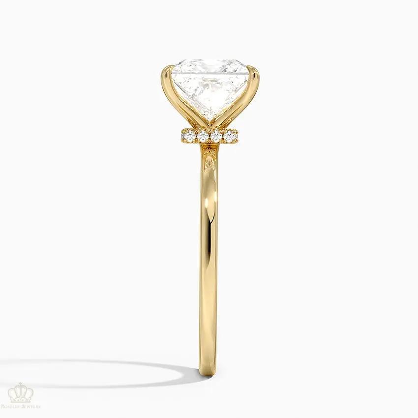 Princess Secret Halo Diamond Engagement Ring [Setting Only] - EC105Pr CHARLISA™