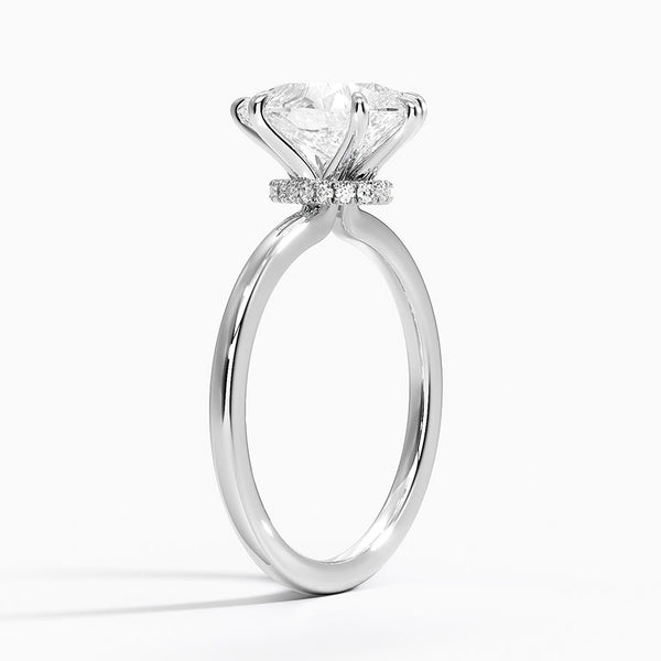 Secret Halo Diamond Engagement Ring [Setting Only] - EC105