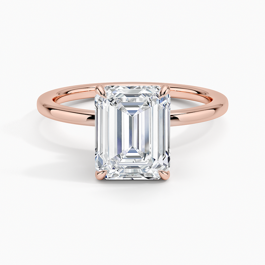 Emerald Secret Halo Diamond Engagement Ring [Setting Only] - EC105E CHARLISA™