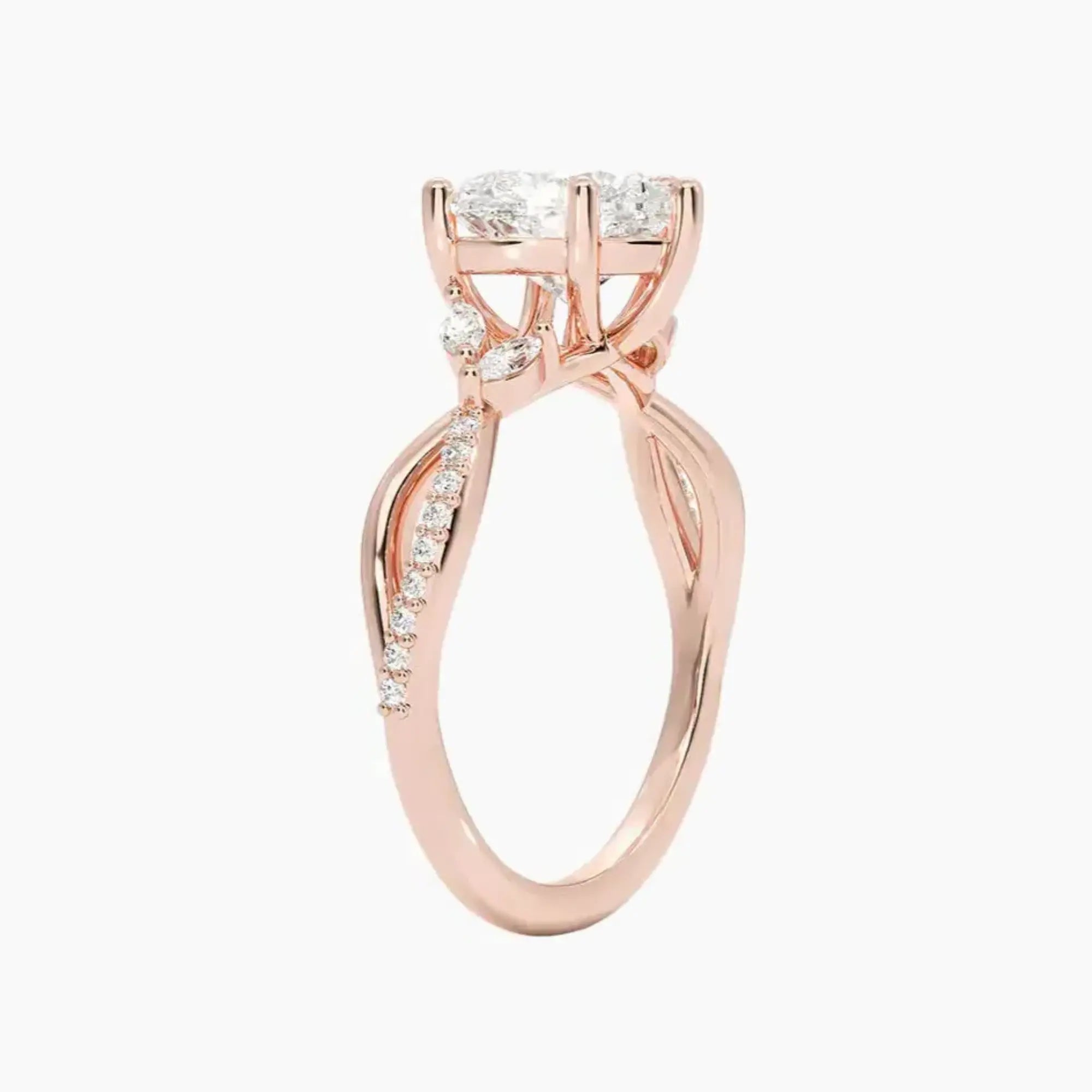 OBSER241 - Amara Adorned Heart engagement ring setting view 5