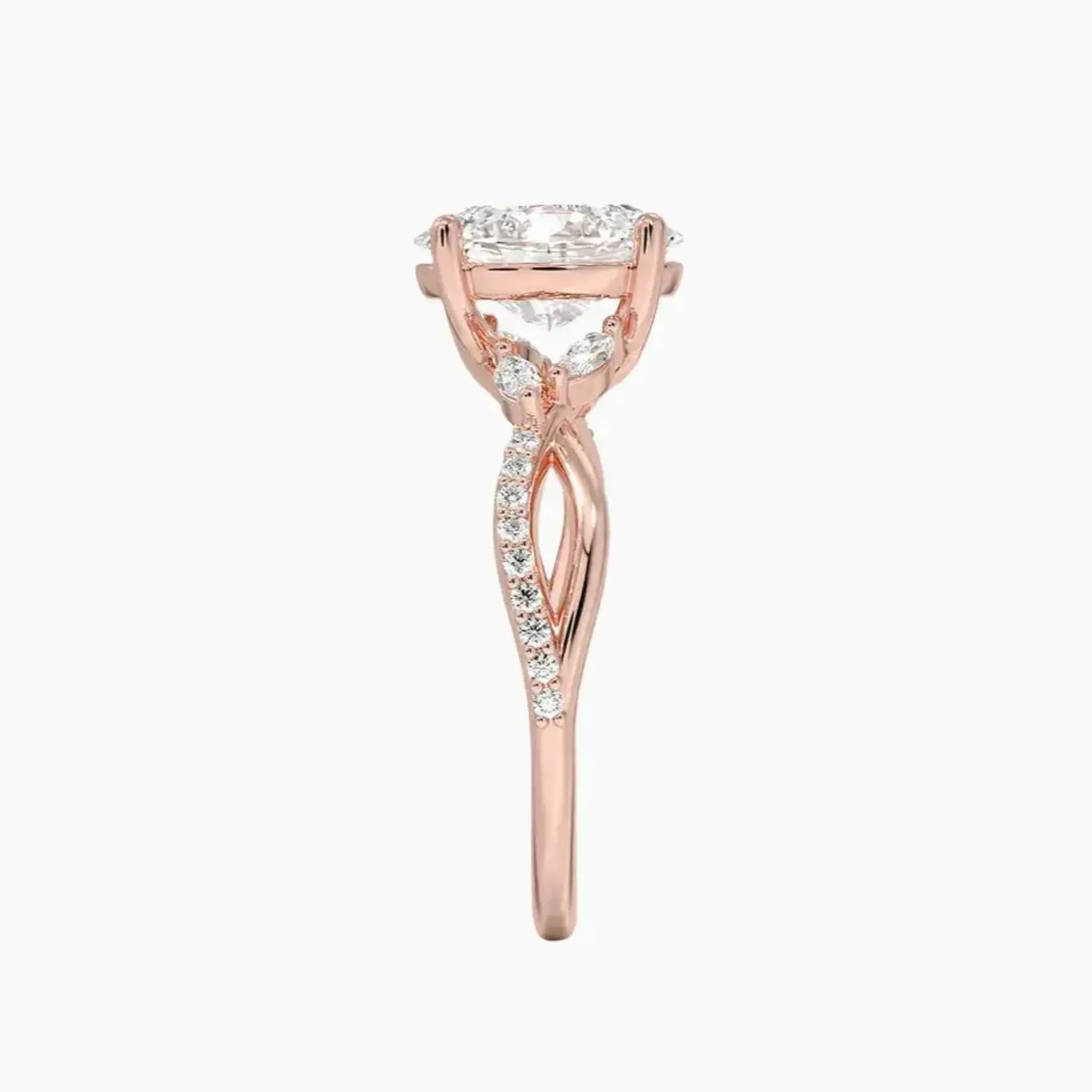 OBSER245 - Amara Adorned Oval engagement ring setting view 6