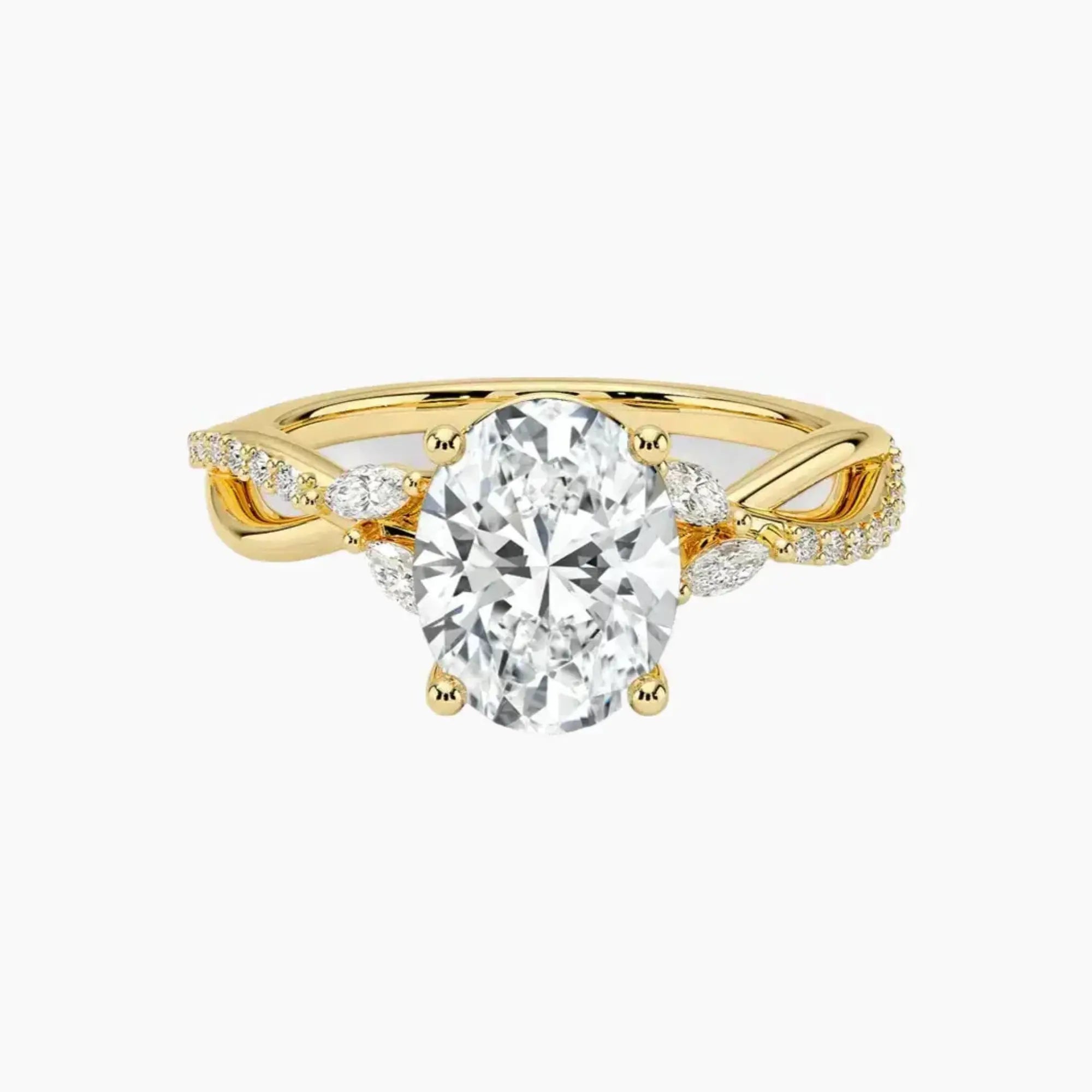 OBSER245 - Amara Adorned Oval engagement ring setting view 7